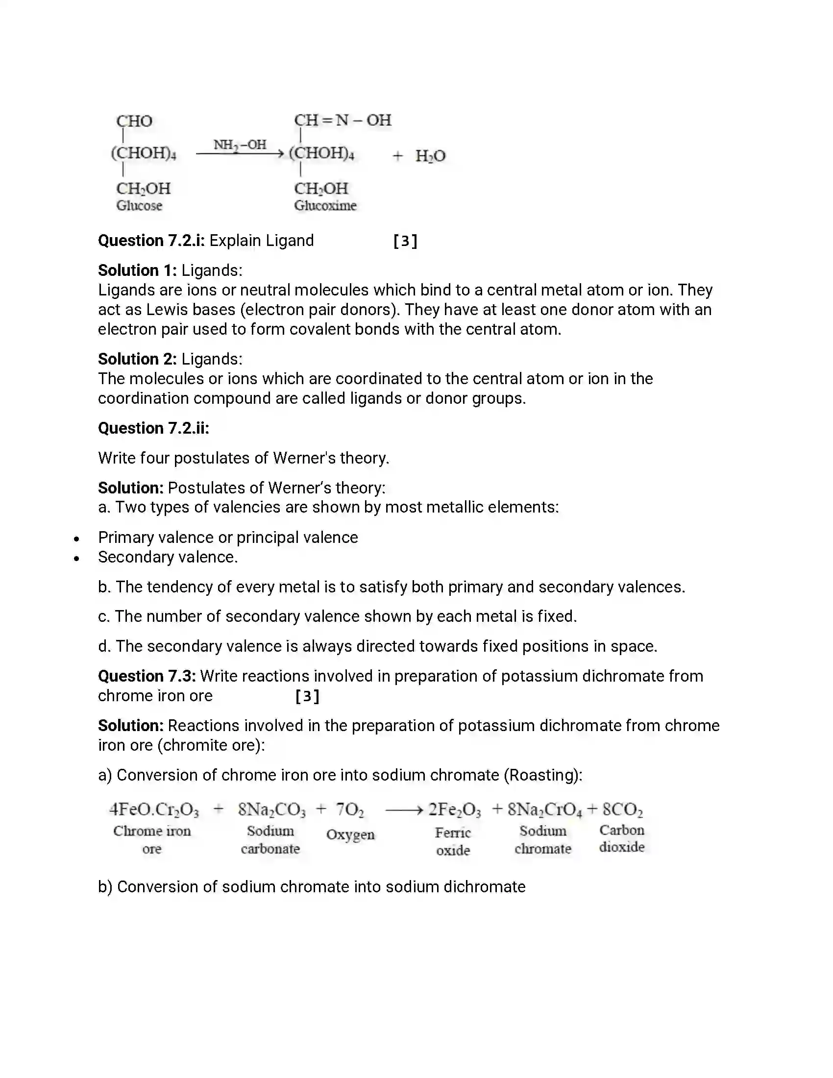 Maharashtra Board Class 12th 2016 Chemistry - Jul 2016 Previous Year Paper 20