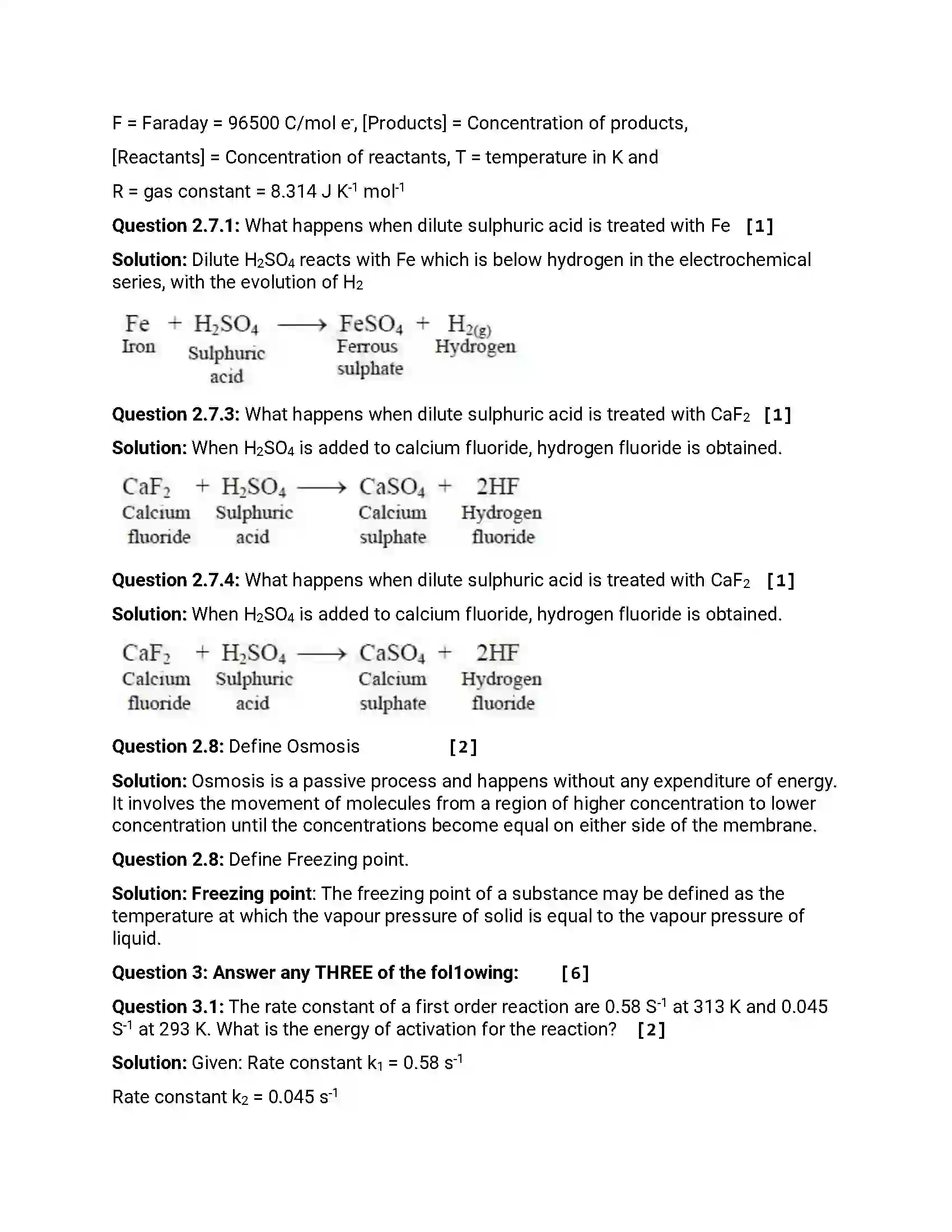 Maharashtra Board Class 12th 2016 Chemistry - Jul 2016 Previous Year Paper 6