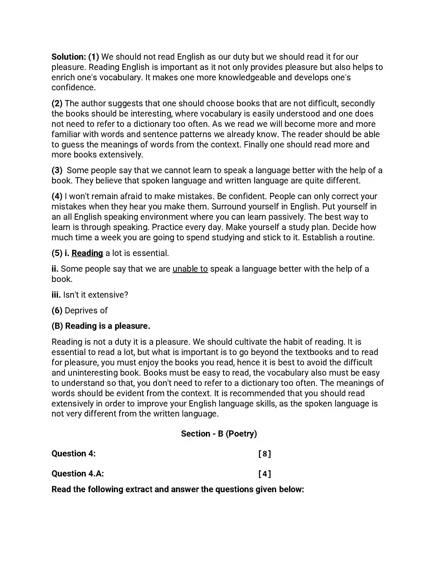 Maharashtra Board Class 12th 2016 English - Jul 2016 - Set-C Previous Year Paper 7
