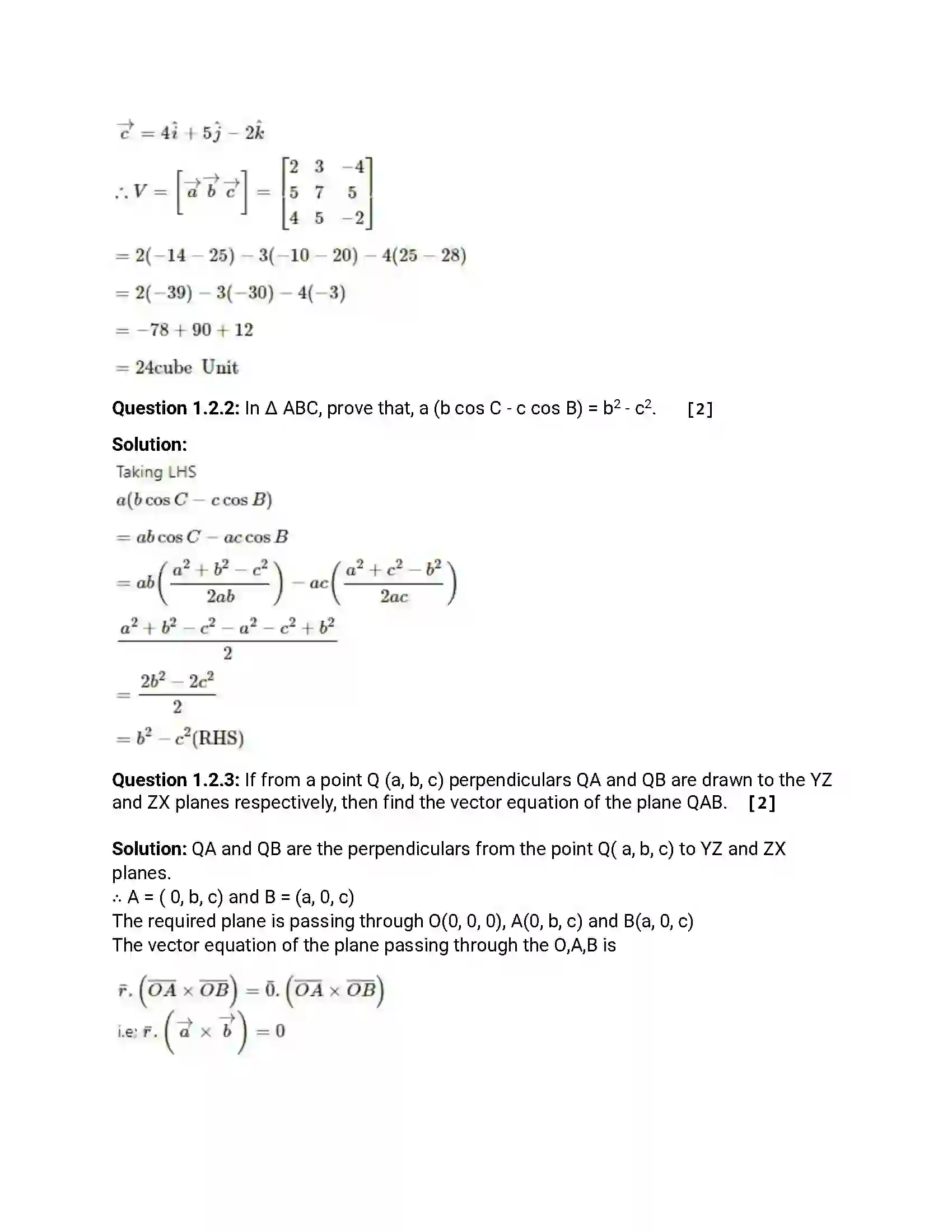 Maharashtra Board Class 12th 2017 Mathematics & Statistics - March 2017 Previous Year Paper 3