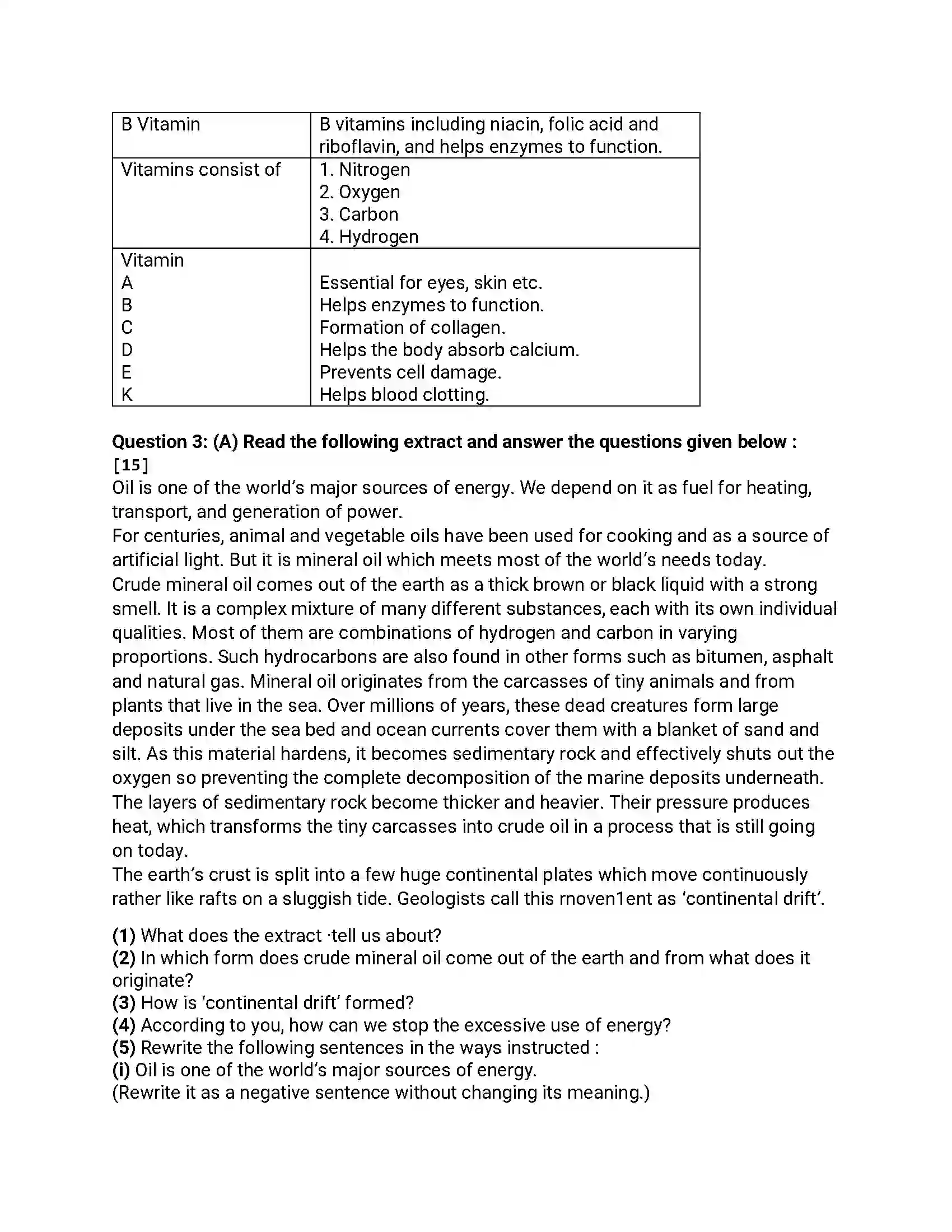 Maharashtra Board Class 12th 2017 English - March 2017 - Set-C Previous Year Paper 5