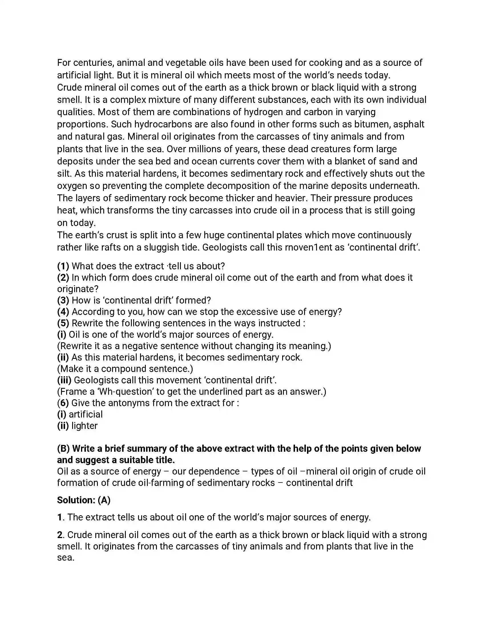 Maharashtra Board Class 12th 2017 English - March 2017 - Set-D Previous Year Paper 6