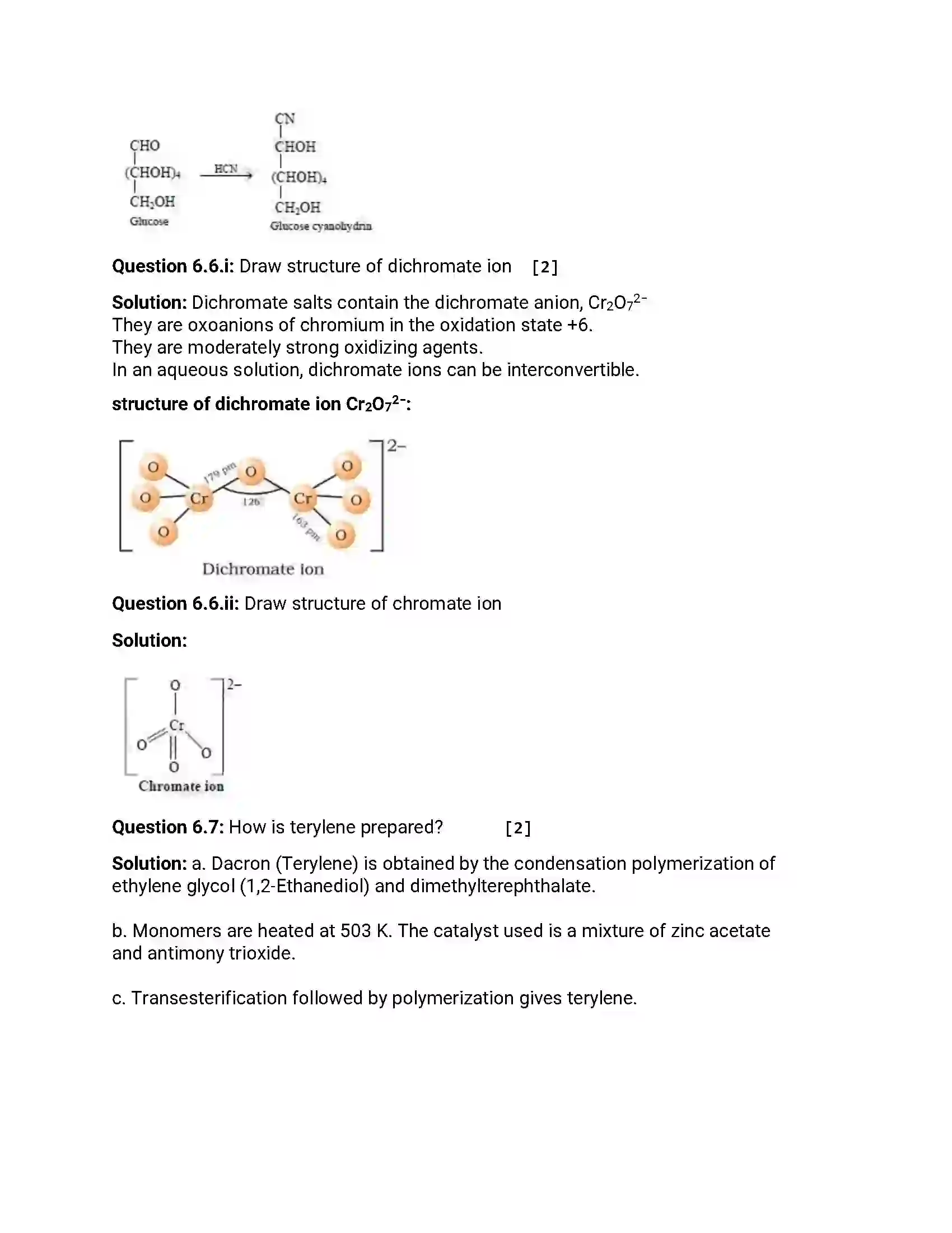 Maharashtra Board Class 12th 2017 Chemistry - Jul 2017 Previous Year Paper 19