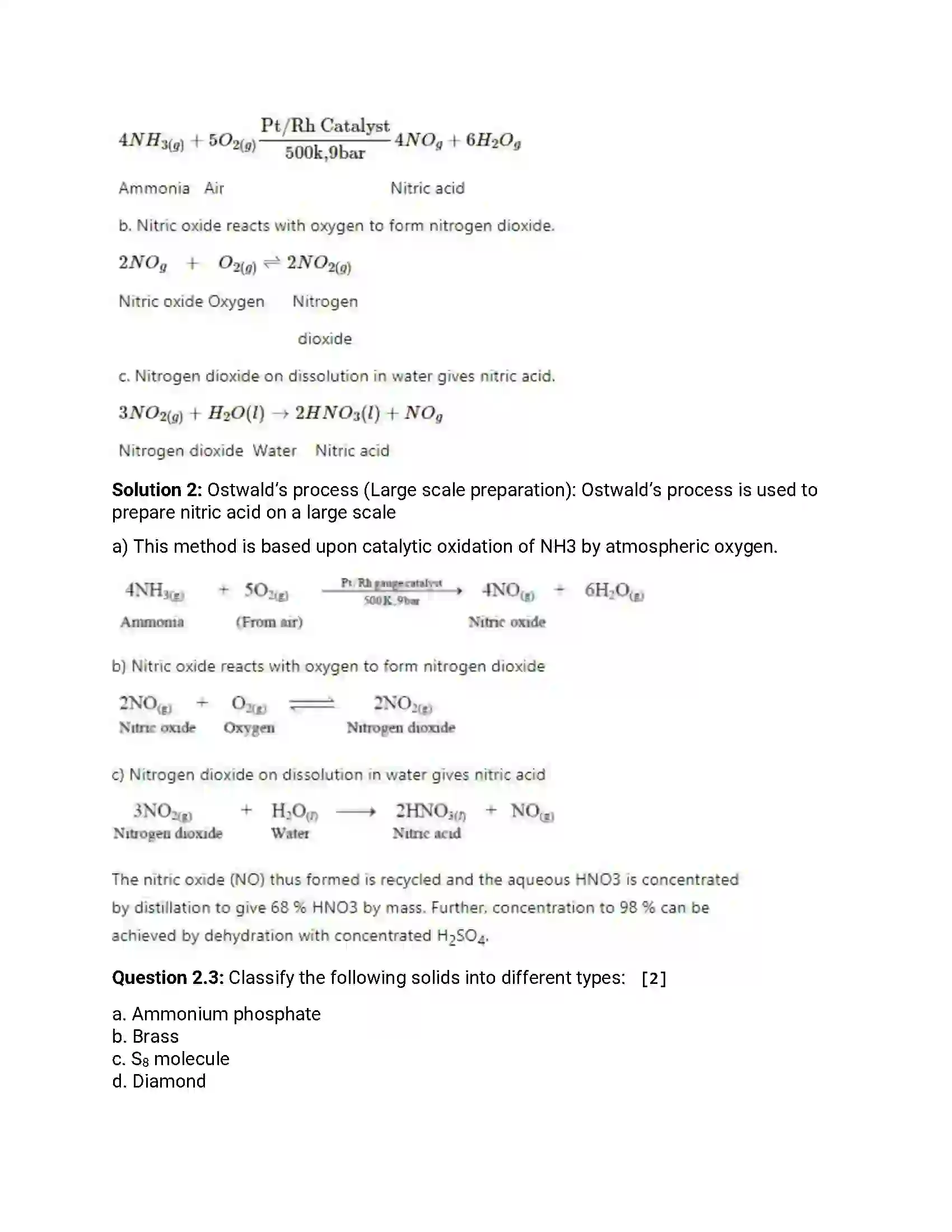 Maharashtra Board Class 12th 2017 Chemistry - Jul 2017 Previous Year Paper 4