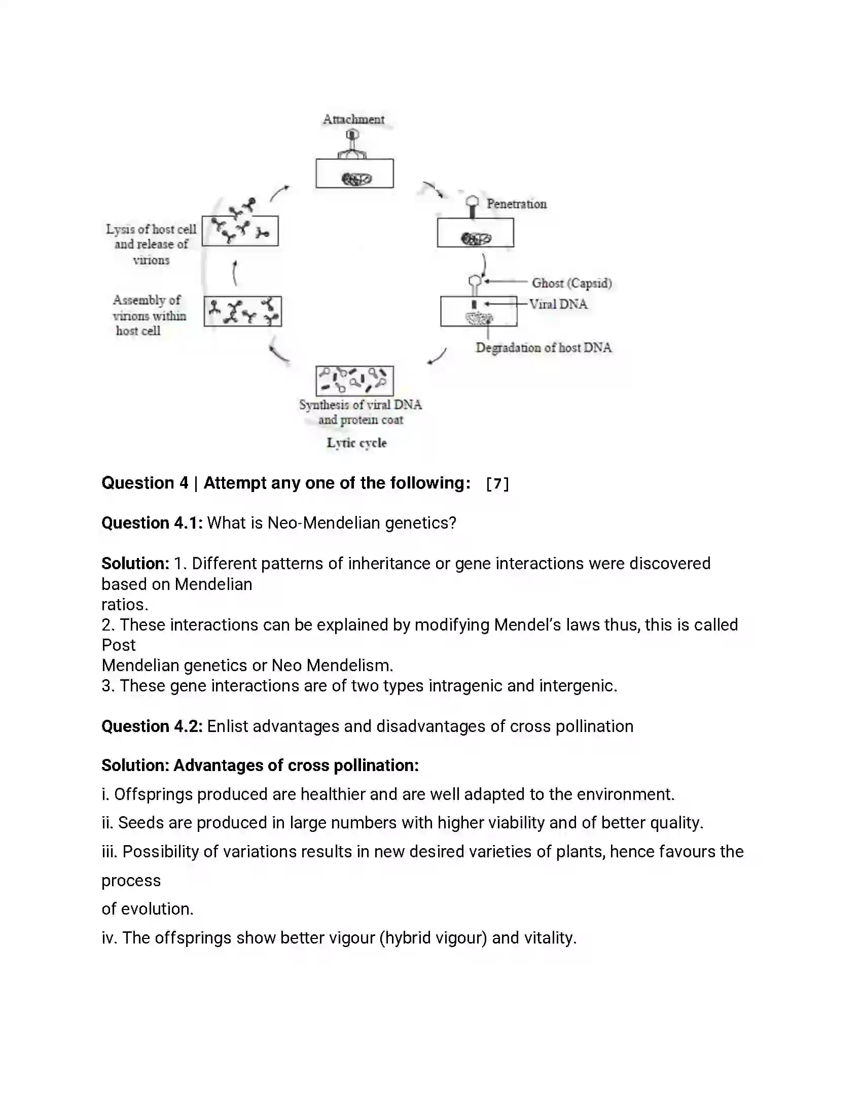 Maharashtra Board Class 12th 2017 Biology - Jul 2017 Previous Year Paper 7