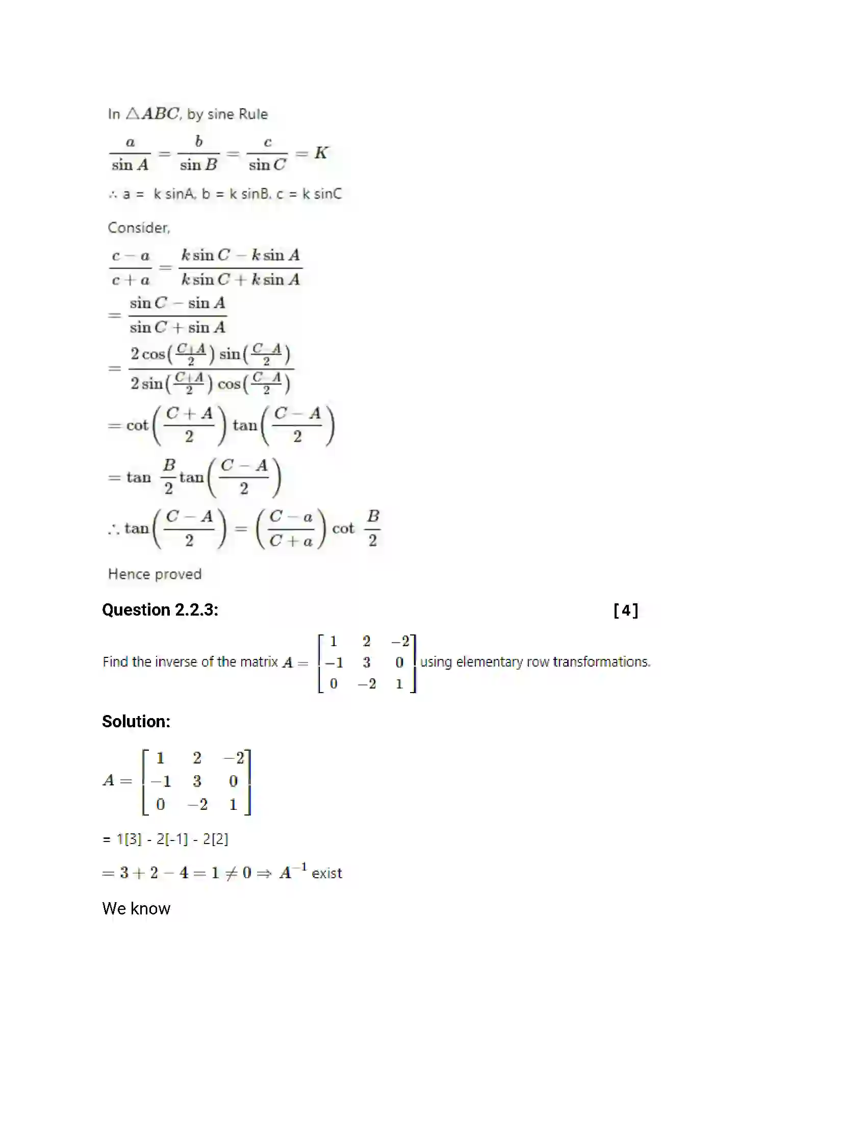 Maharashtra Board Class 12th 2018 Mathematics & Statistics March - 2018 Previous Year Paper 9