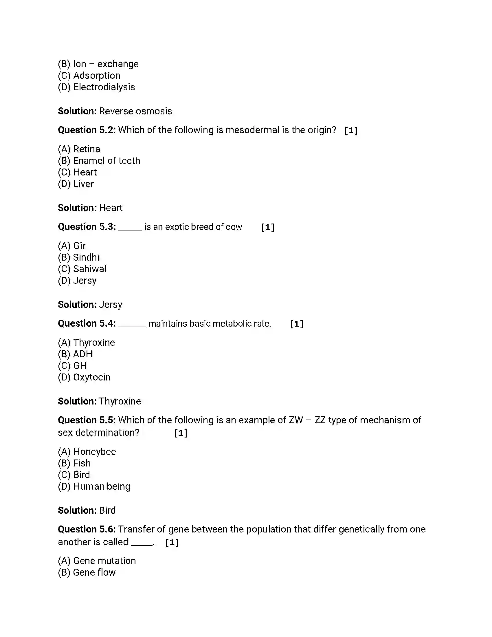 Maharashtra Board Class 12th 2018 Biology March - 2018 Previous Year Paper 11