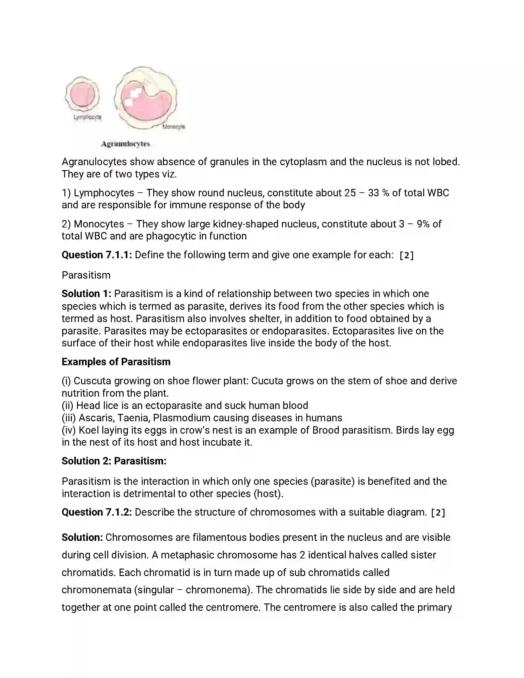 Maharashtra Board Class 12th 2018 Biology March - 2018 Previous Year Paper 15