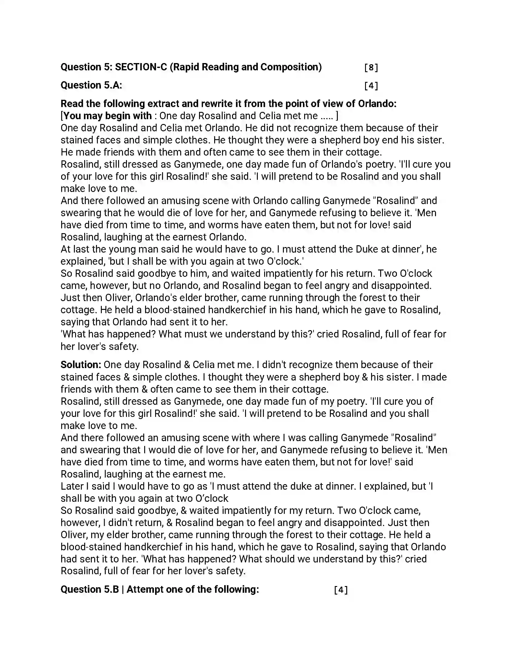 Maharashtra Board Class 12th 2018 English - March 2018 - Set-C Previous Year Paper 9