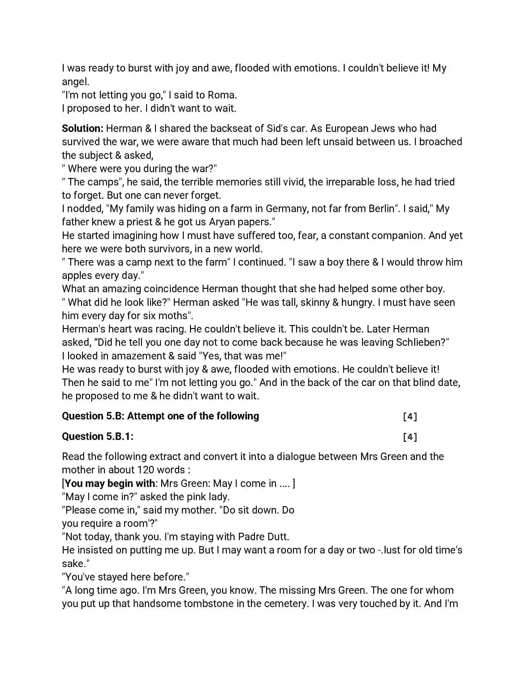 Maharashtra Board Class 12th 2018 English - March 2018 - Set-D Previous Year Paper 10