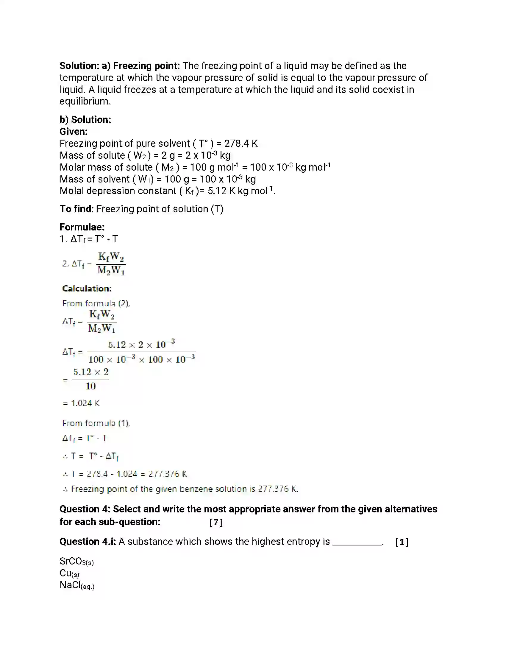 Maharashtra Board Class 12th 2018 Chemistry - Jul 2018 - Set-1 Previous Year Paper 12