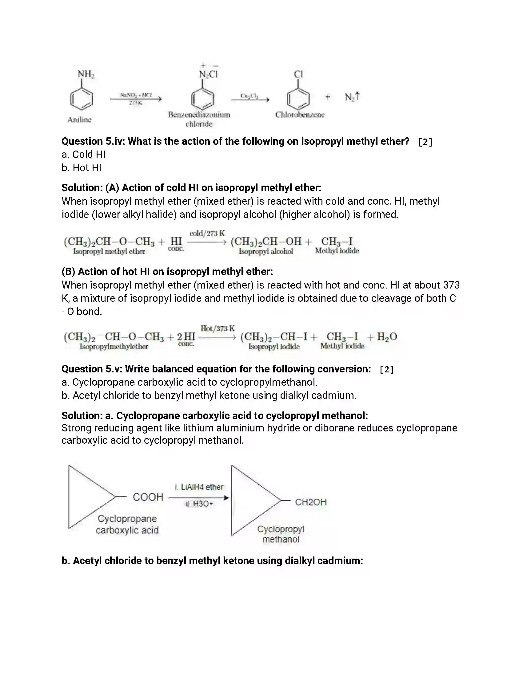Maharashtra Board Class 12th 2018 Chemistry - Jul 2018 - Set-1 Previous Year Paper 16
