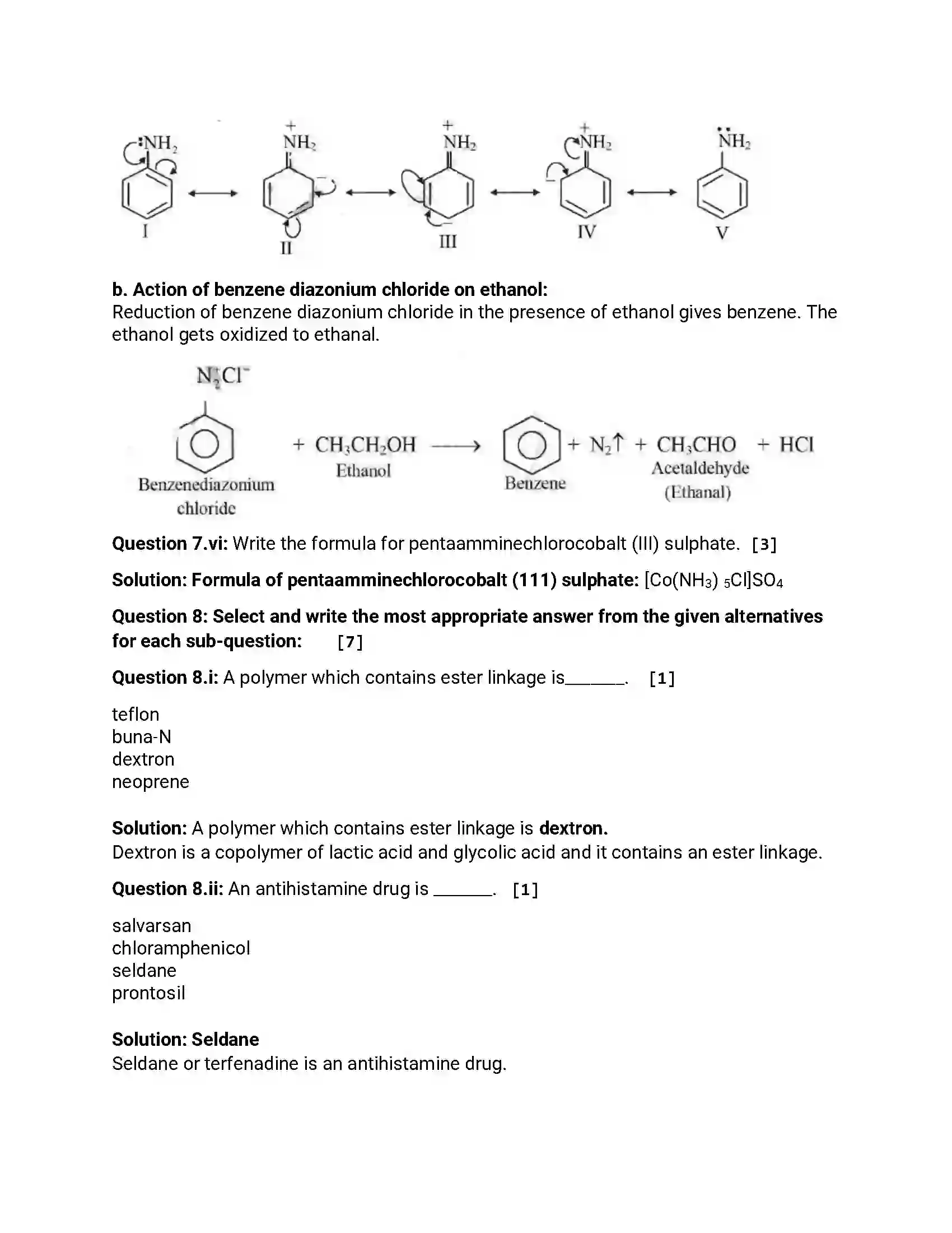 Maharashtra Board Class 12th 2018 Chemistry - Jul 2018 - Set-1 Previous Year Paper 23