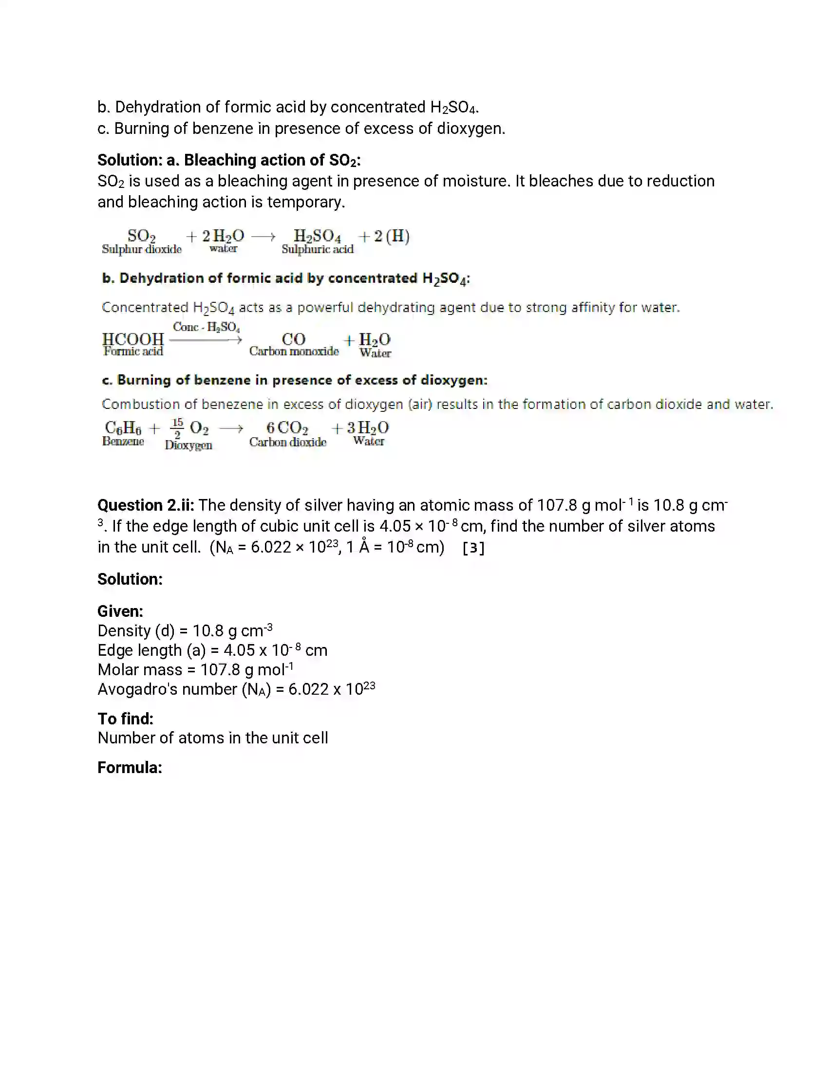 Maharashtra Board Class 12th 2018 Chemistry - Jul 2018 - Set-1 Previous Year Paper 5