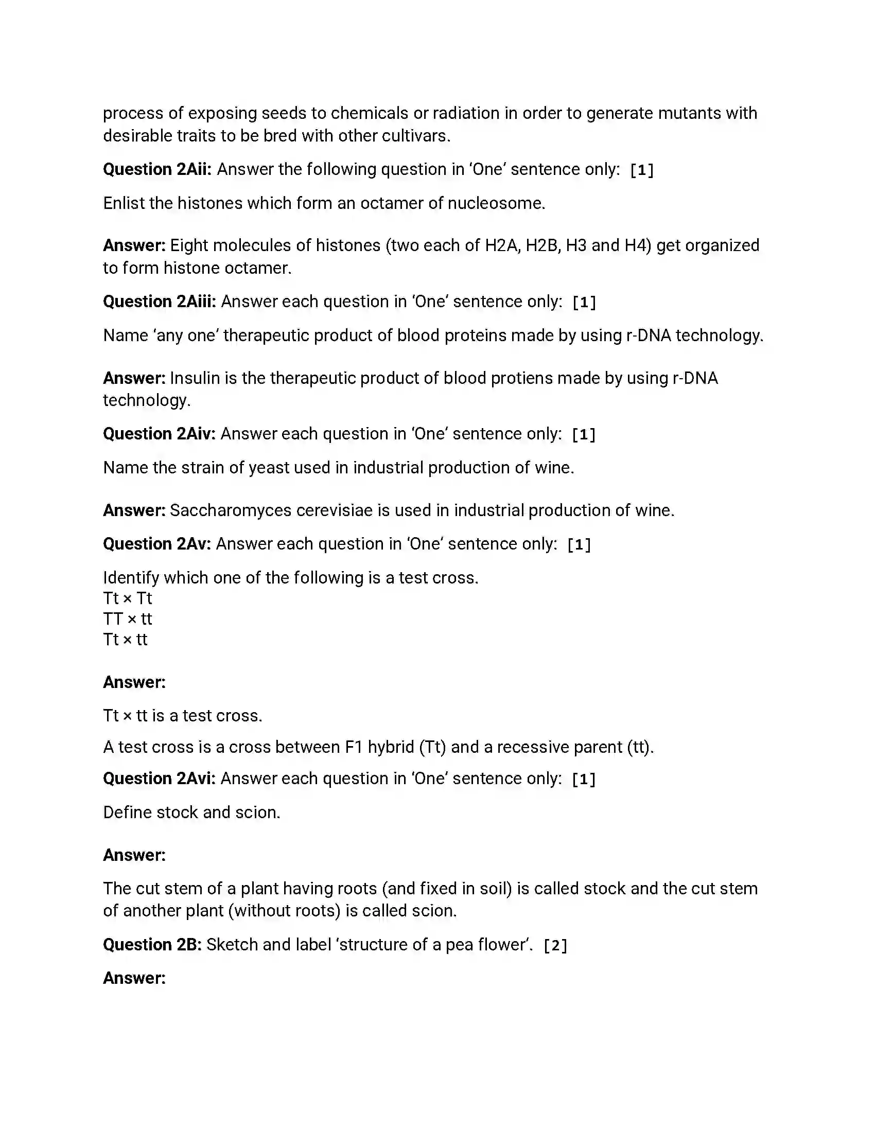 Maharashtra Board Class 12th 2018 Biology - Jul 2018 - Set-1 Previous Year Paper 3