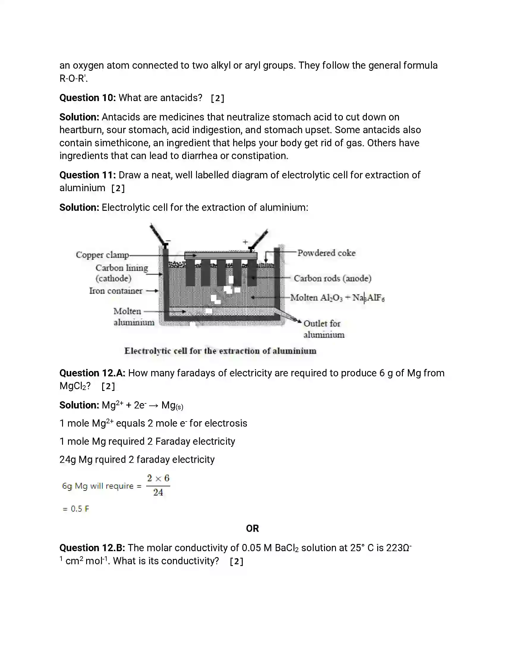 Maharashtra Board Class 12th 2019 Chemistry - Feb 2019 - Set-1 Previous Year Paper 3