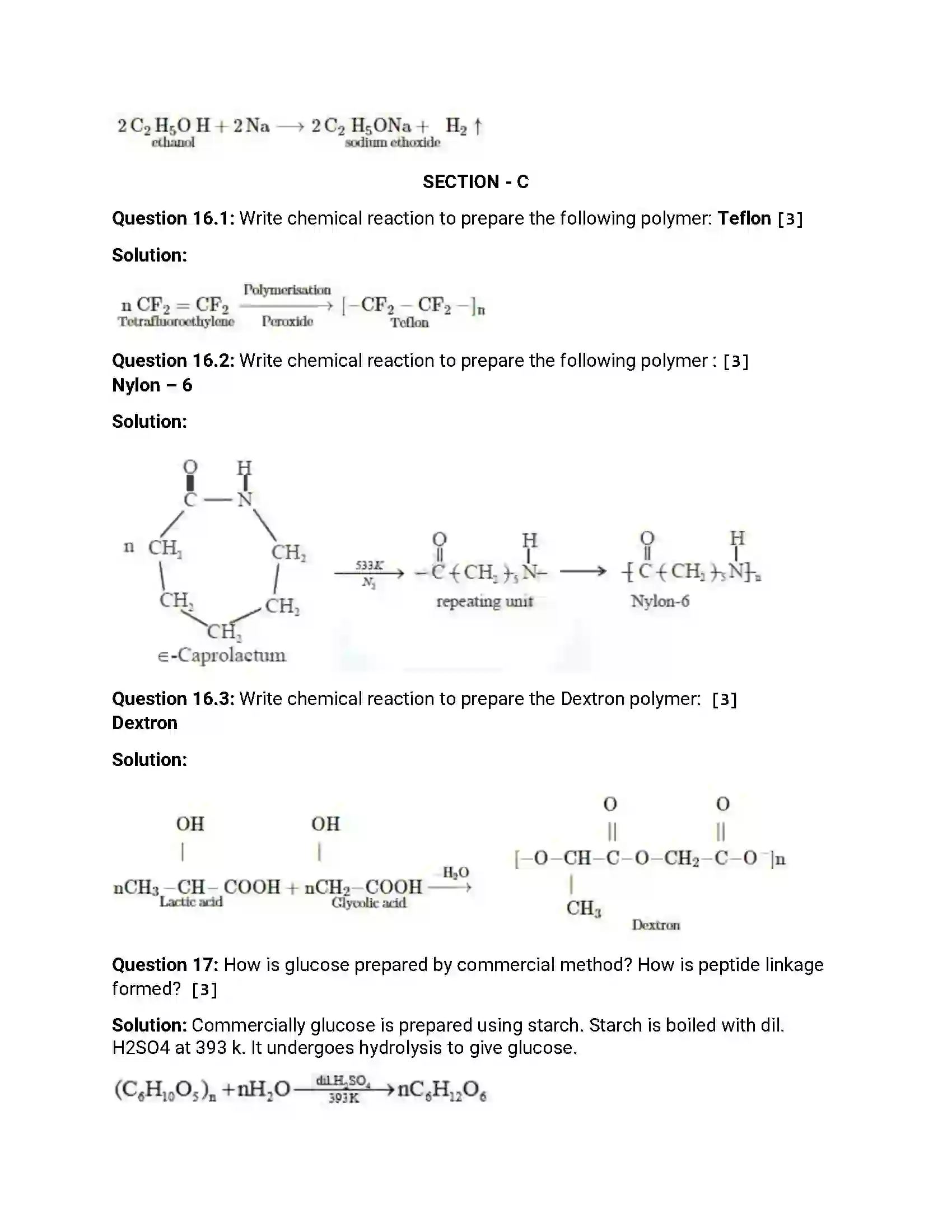 Maharashtra Board Class 12th 2019 Chemistry - Feb 2019 - Set-1 Previous Year Paper 5