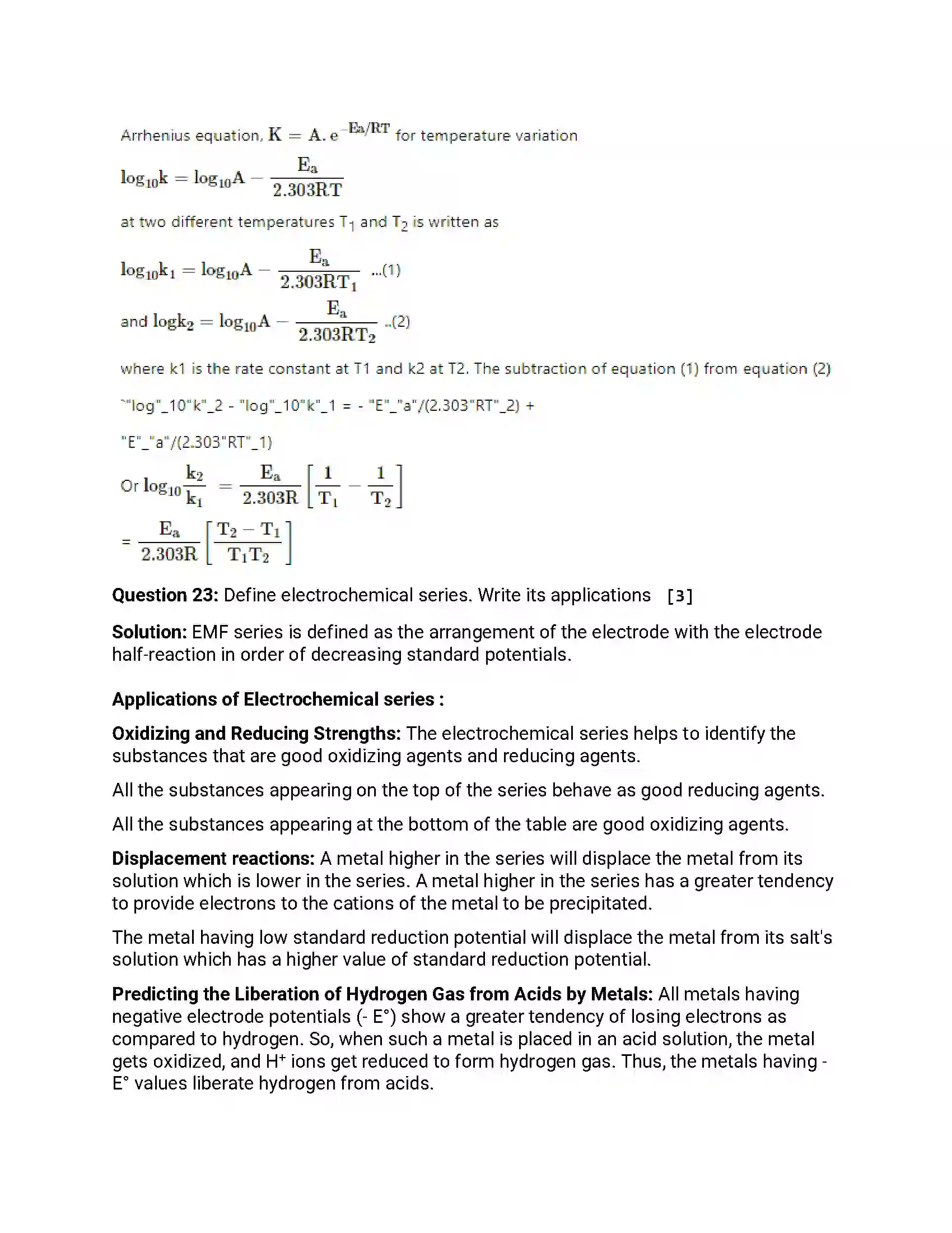 Maharashtra Board Class 12th 2019 Chemistry - Feb 2019 - Set-1 Previous Year Paper 9