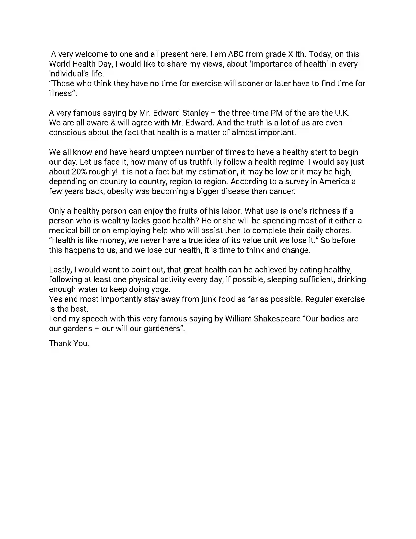 Maharashtra Board Class 12th 2019 English - Feb 2019 - Set-D Previous Year Paper 20