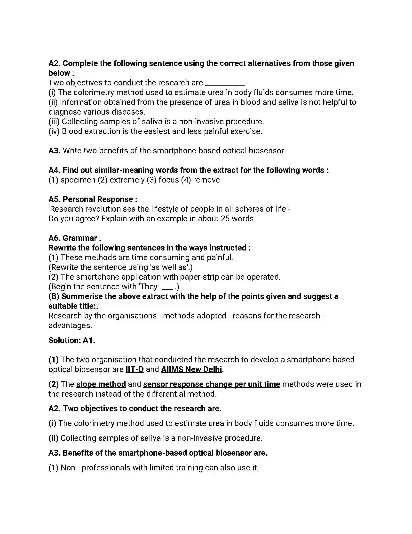 Maharashtra Board Class 12th 2019 English - Jul 2019 - Set-A Previous Year Paper 9