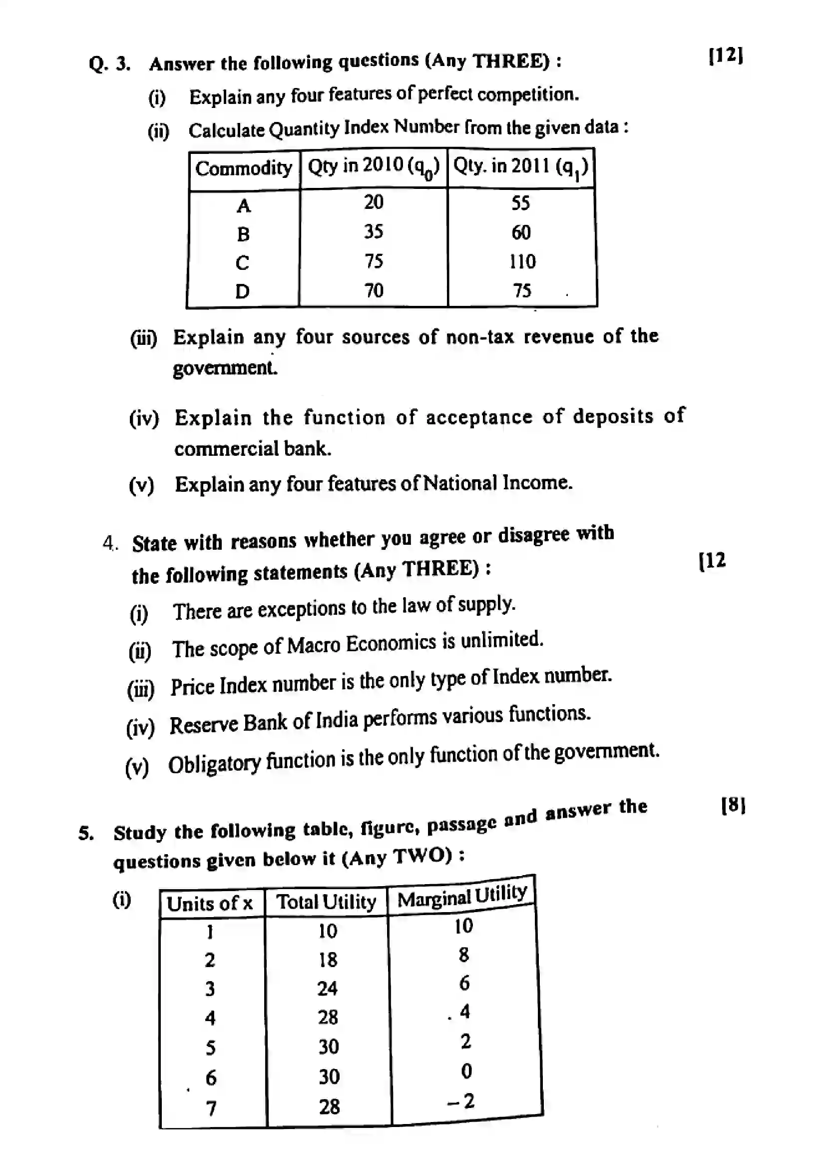 Maharashtra Board Class 12th 2022 Economics Previous Year Paper 5