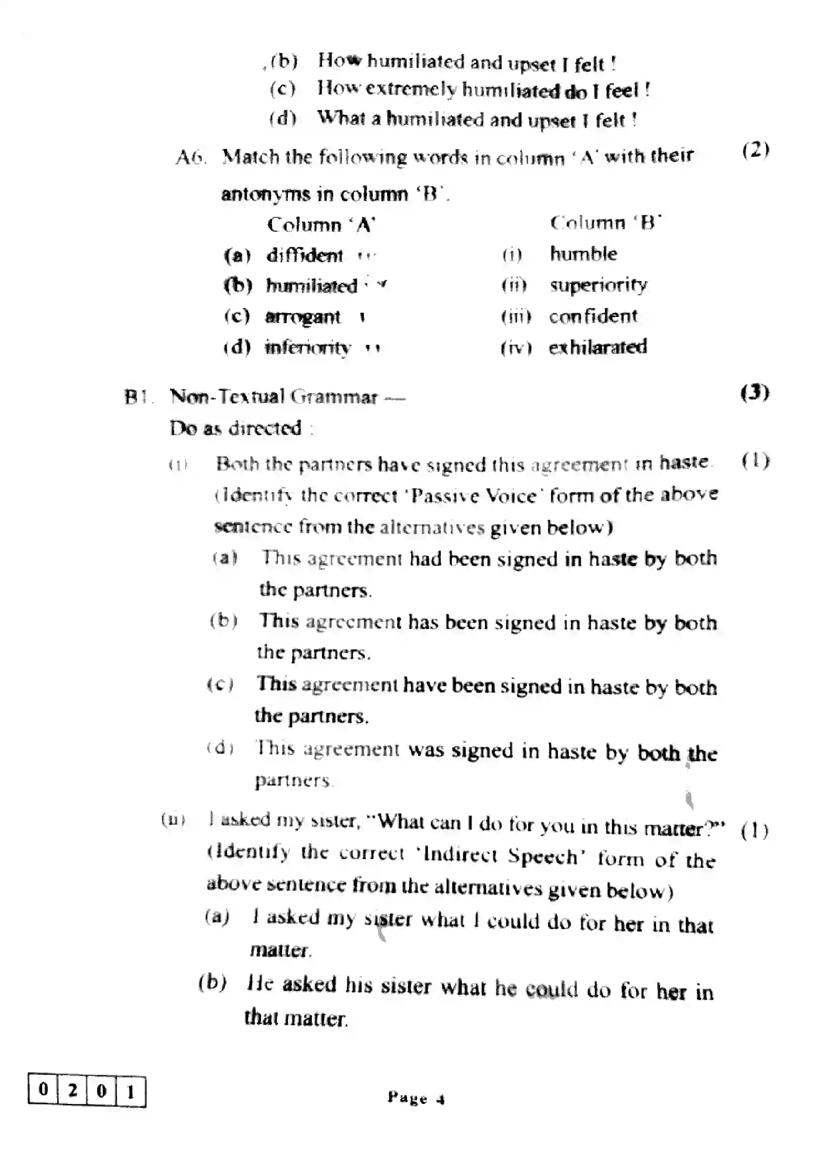 Maharashtra Board Class 12th 2023 English Previous Year Paper 4
