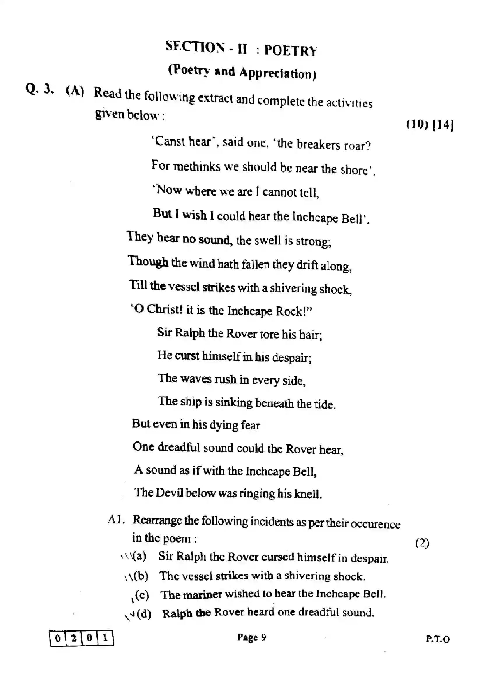 Maharashtra Board Class 12th 2023 English Previous Year Paper 9