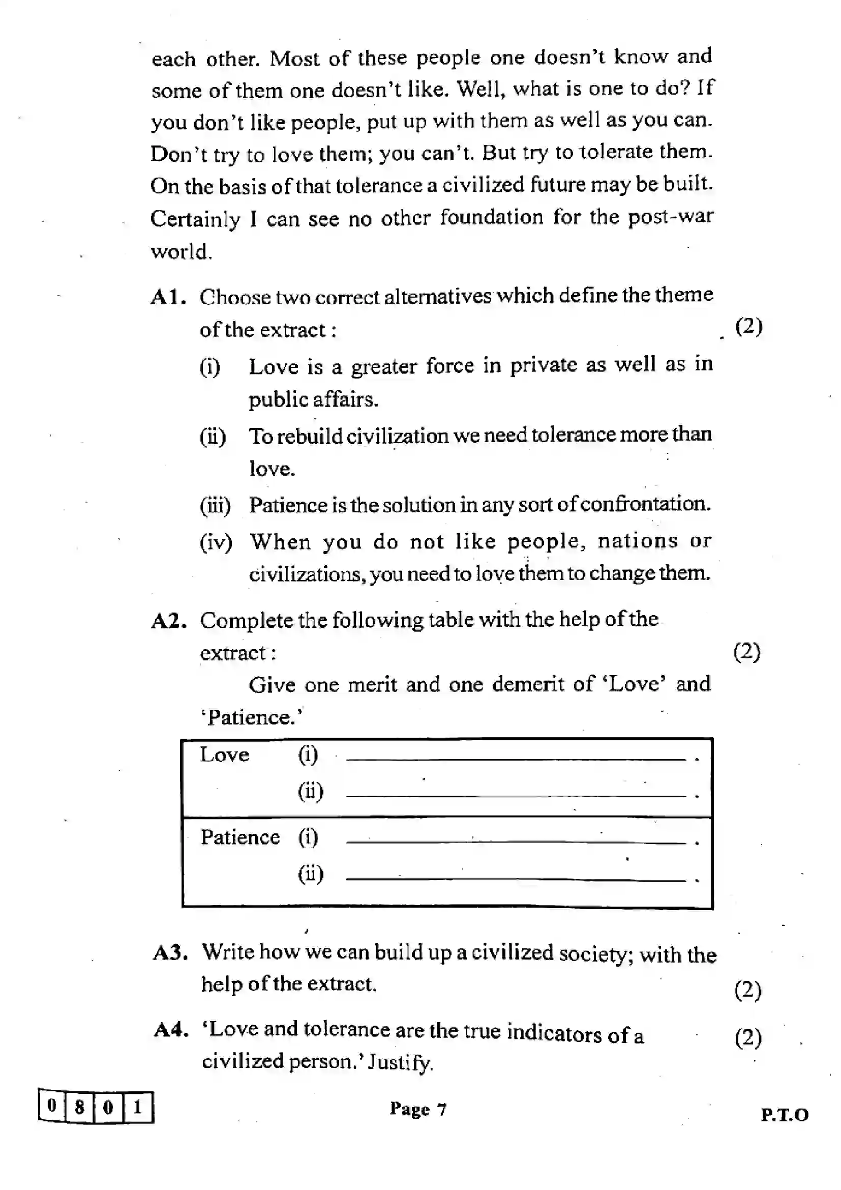 Maharashtra Board Class 12th 2024 English Previous Year Paper 7