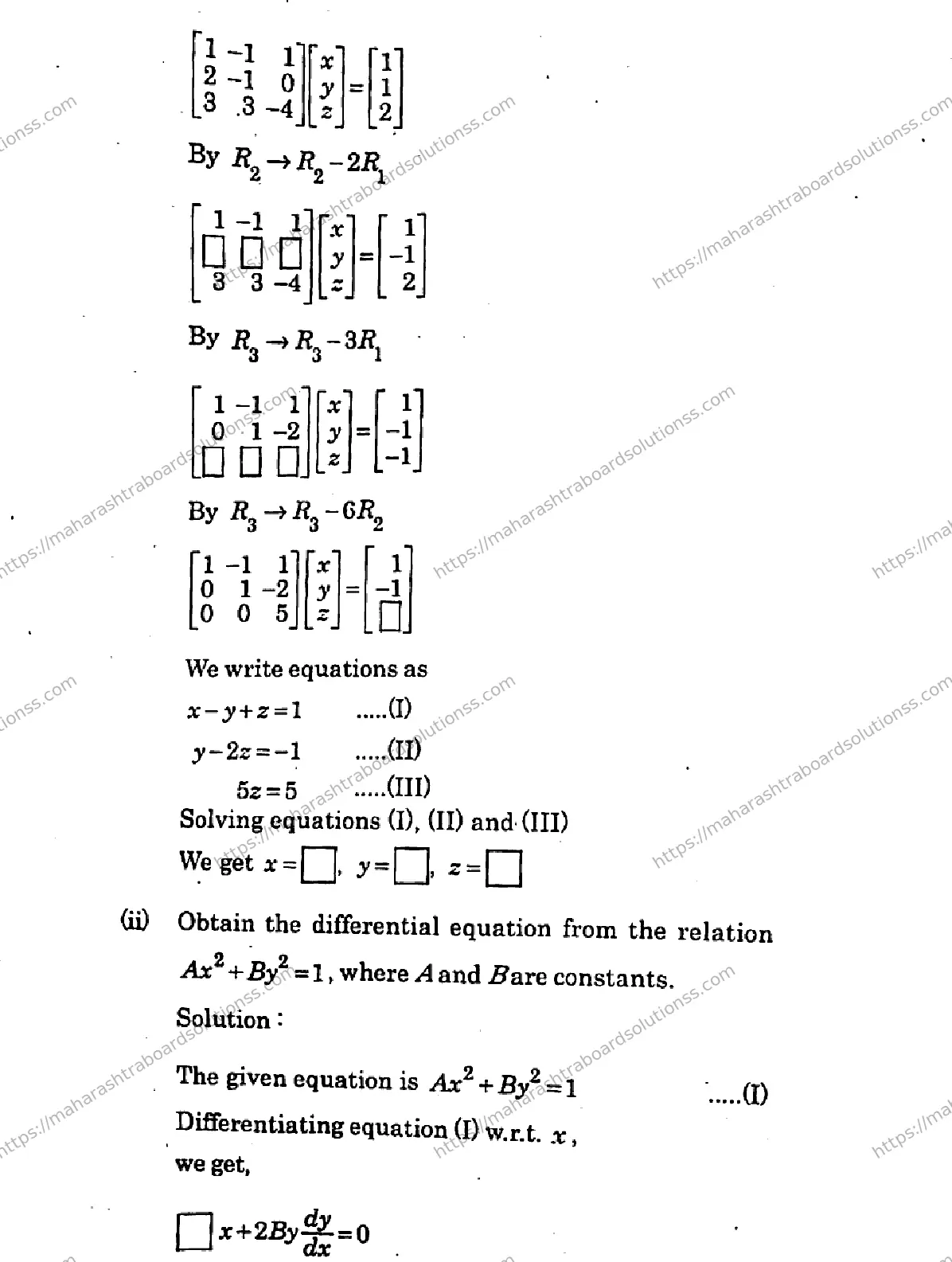 Maharashtra Board Class 12th 2026 MATHEMATICS AND STATISTICS 88 J 169 Previous Year Paper 6
