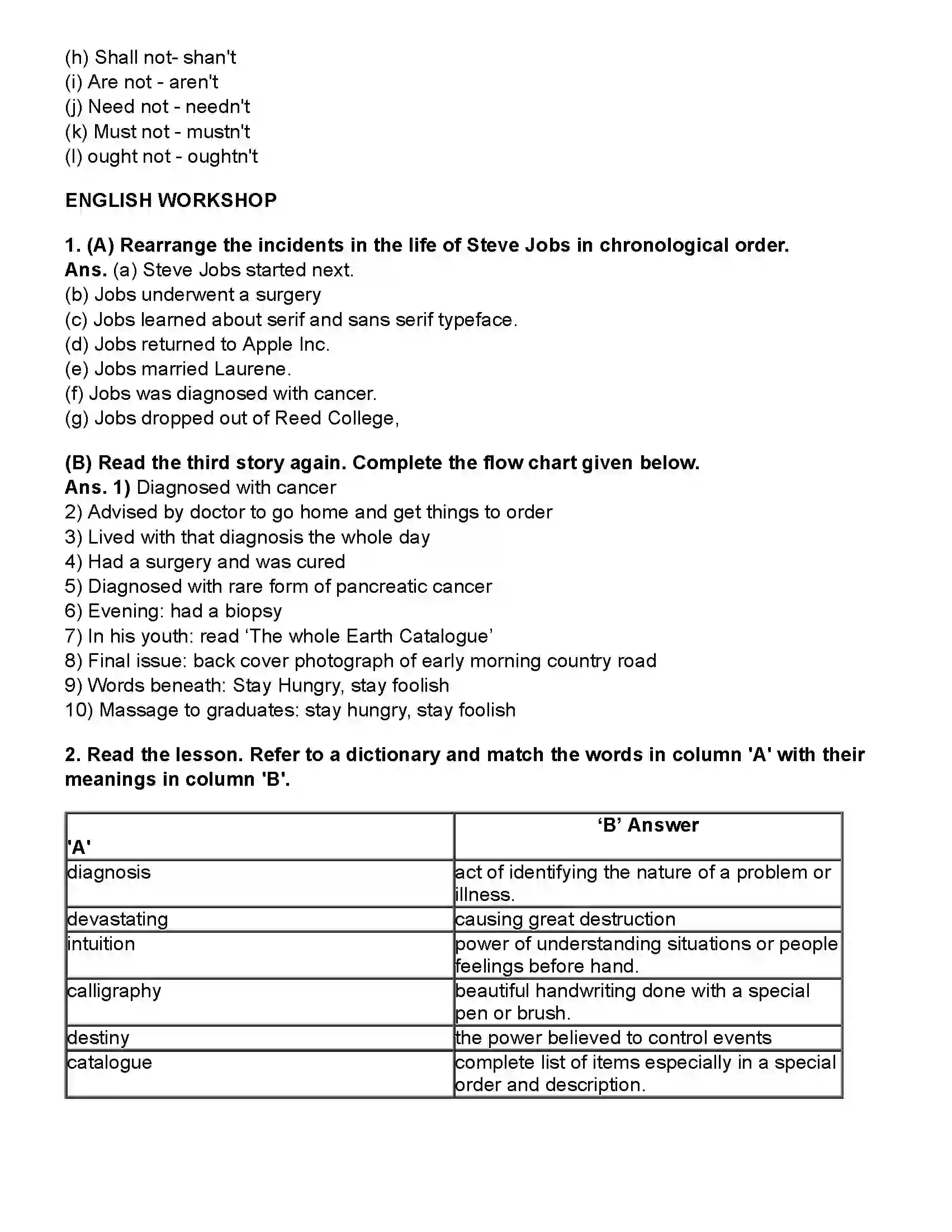 Maharashtra Board Class 10th English (Chapters Notes) Connecting the Dots Revision Note 2