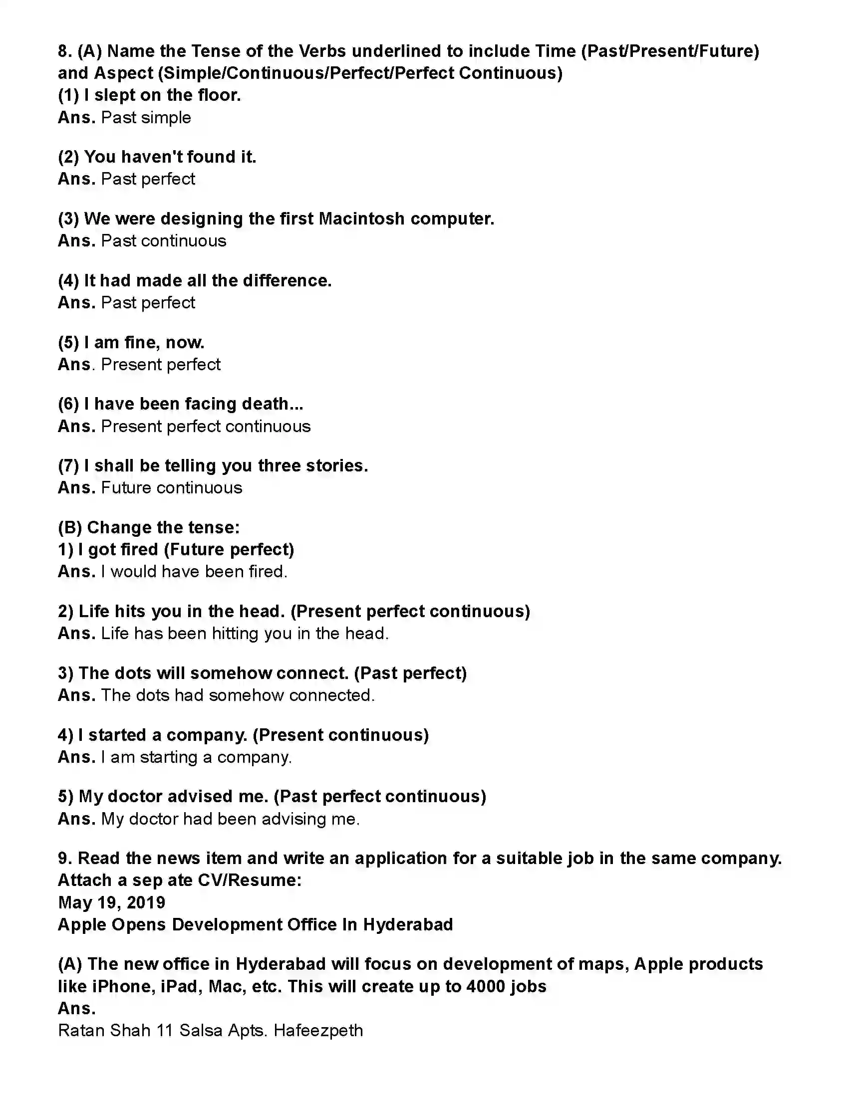 Maharashtra Board Class 10th English (Chapters Notes) Connecting the Dots Revision Note 5