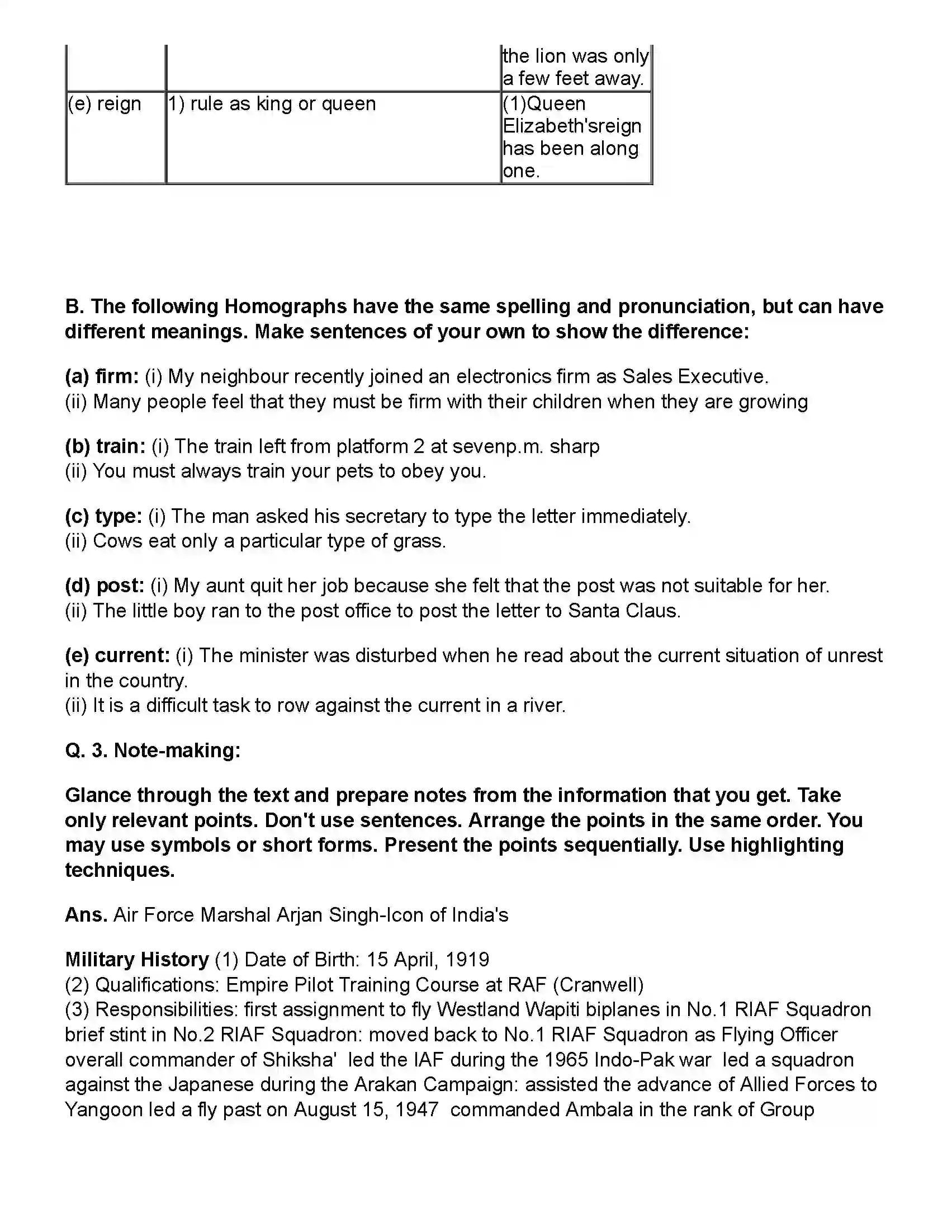 Maharashtra Board Class 10th English (Chapters Notes) On Wings of Courage Revision Note 5