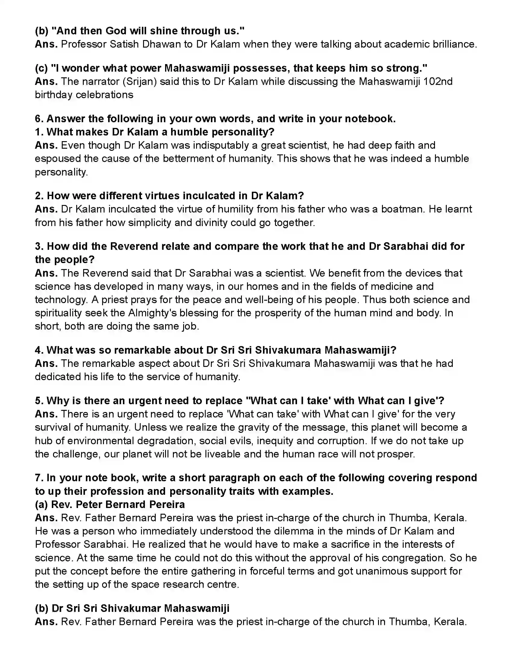 Maharashtra Board Class 10th English (Chapters Notes) Science and Spirituality Revision Note 4