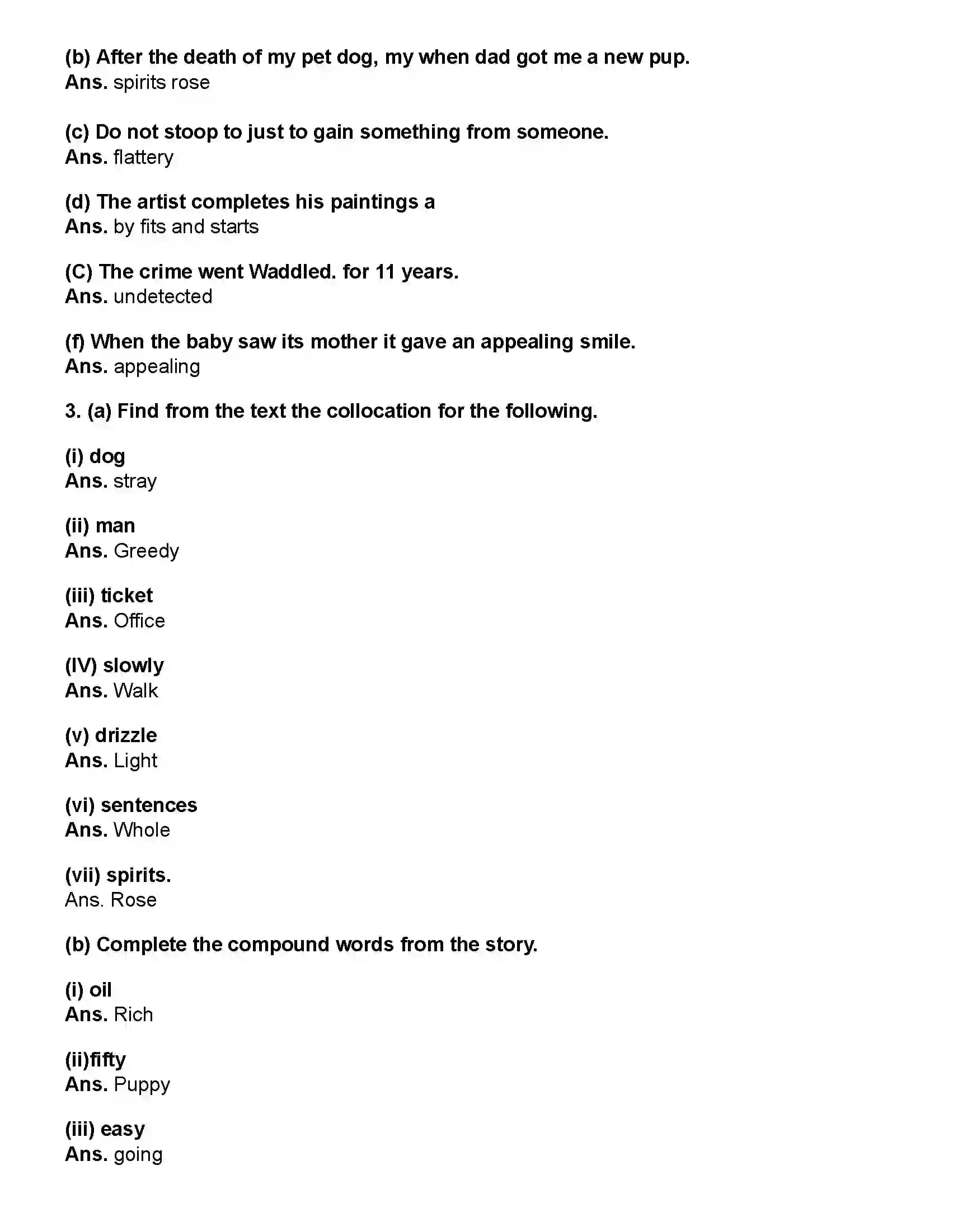 Maharashtra Board Class 10th English (Chapters Notes) The Thiefs Story Revision Note 2