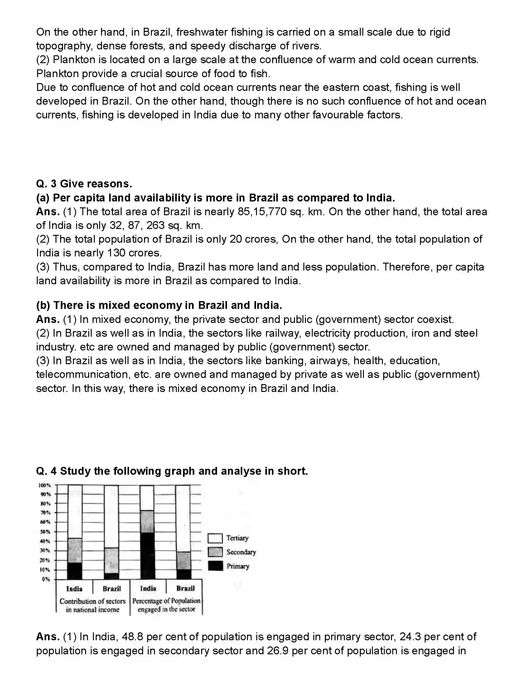 Maharashtra Board Class 10th Geography Economy and Occupations Revision Note 2