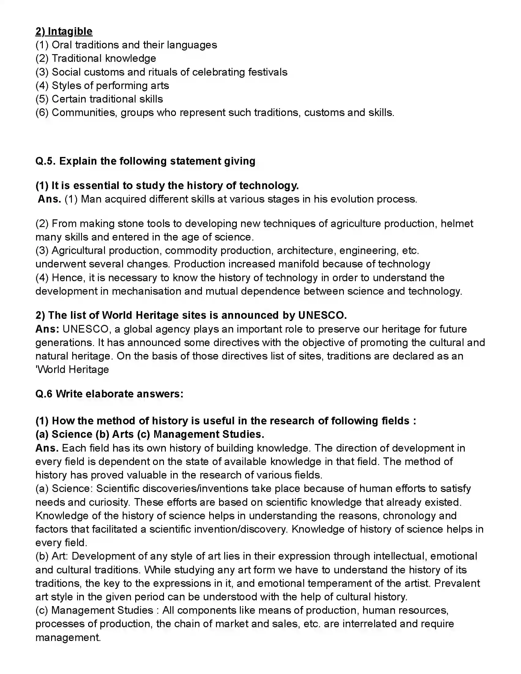 Maharashtra Board Class 10th History Applied History Revision Note 3