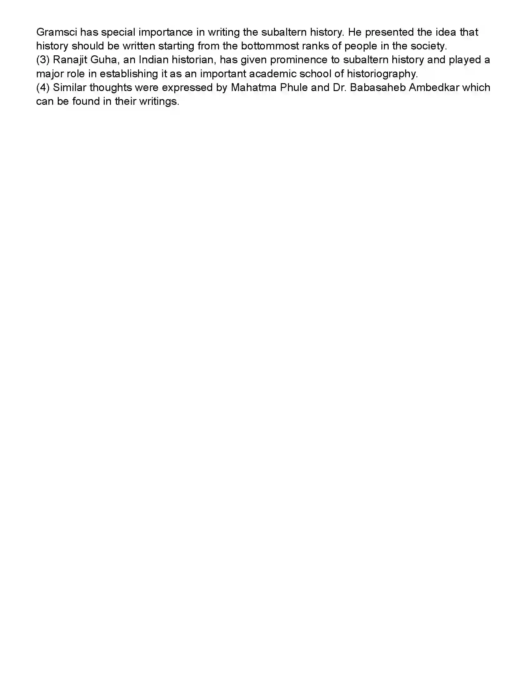 Maharashtra Board Class 10th History Historiography - Indian Tradition Revision Note 5