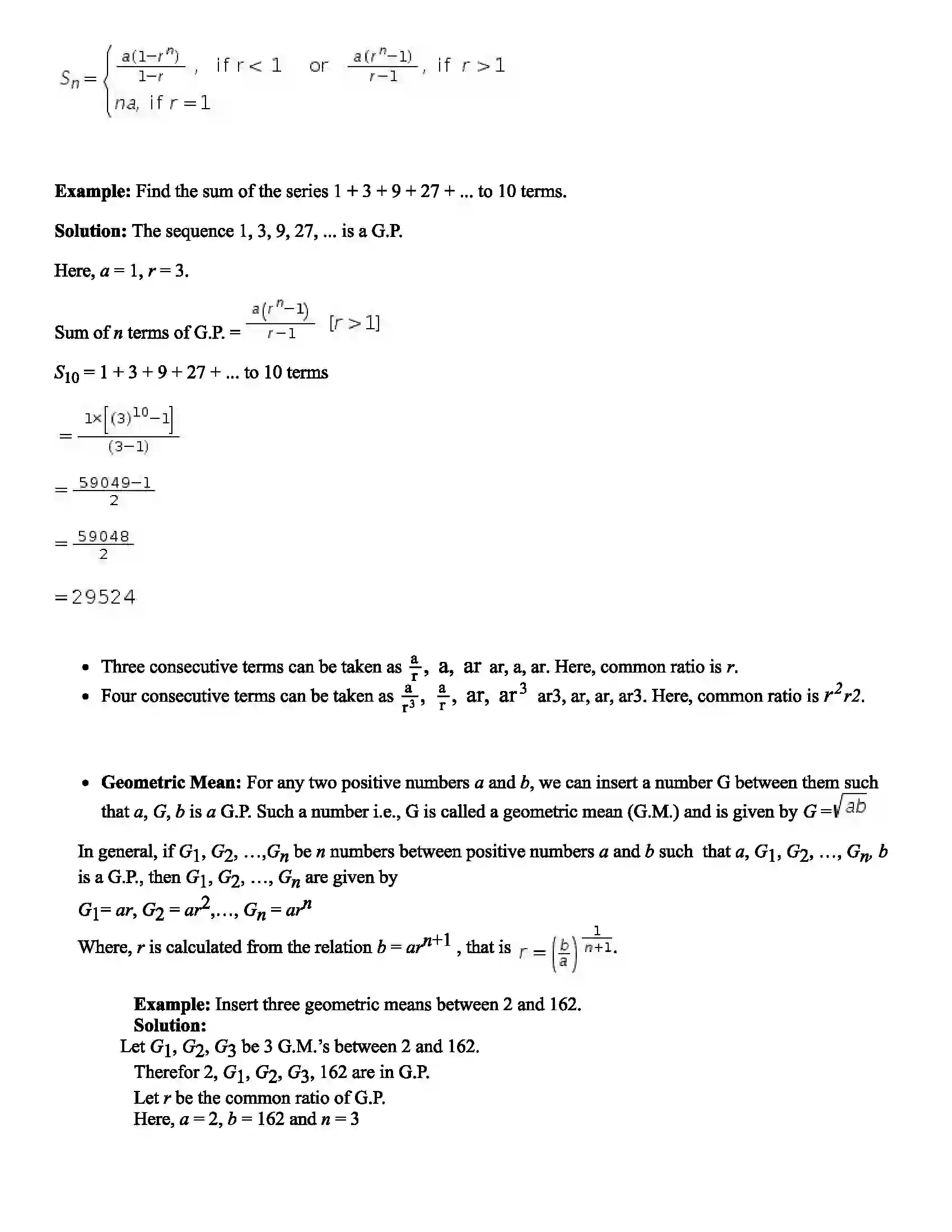 Maharashtra Board Class 10th Mathematics Arithmetic Progressions Revision Note 5