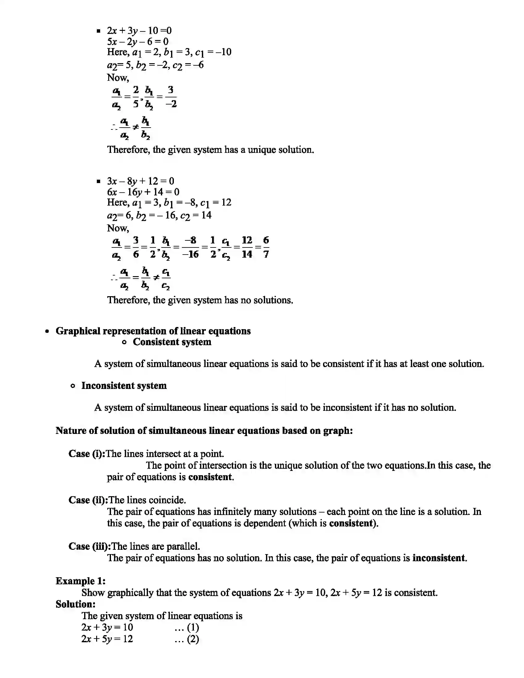 Maharashtra Board Class 10th Mathematics Linear equations in two Variables Revision Note 5