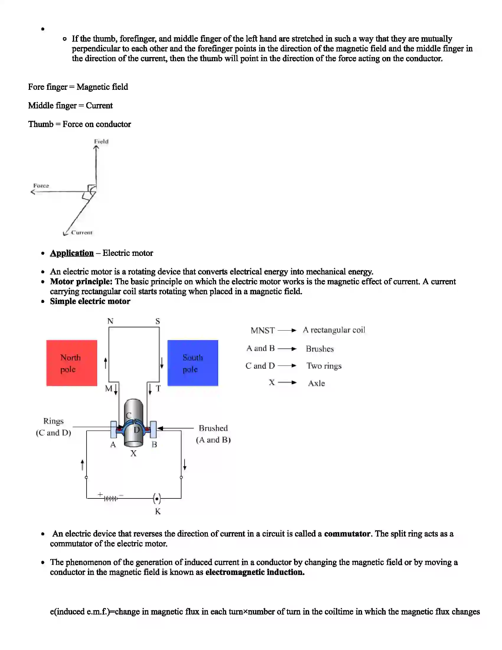 Maharashtra Board Class 10th Science Effects of Electric Current Revision Note 4