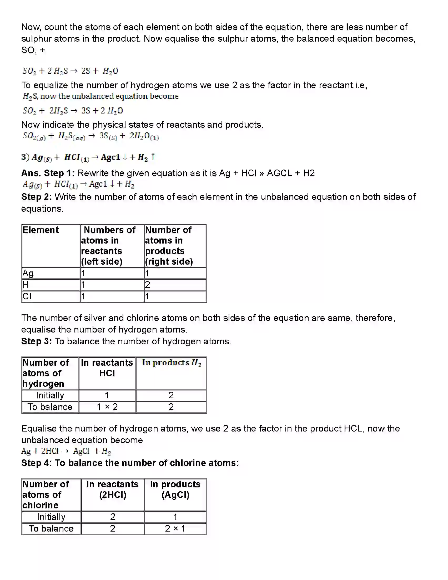 Maharashtra Board Class 10th Science Part - 1 Chemical Reactions and Equations Revision Note 9