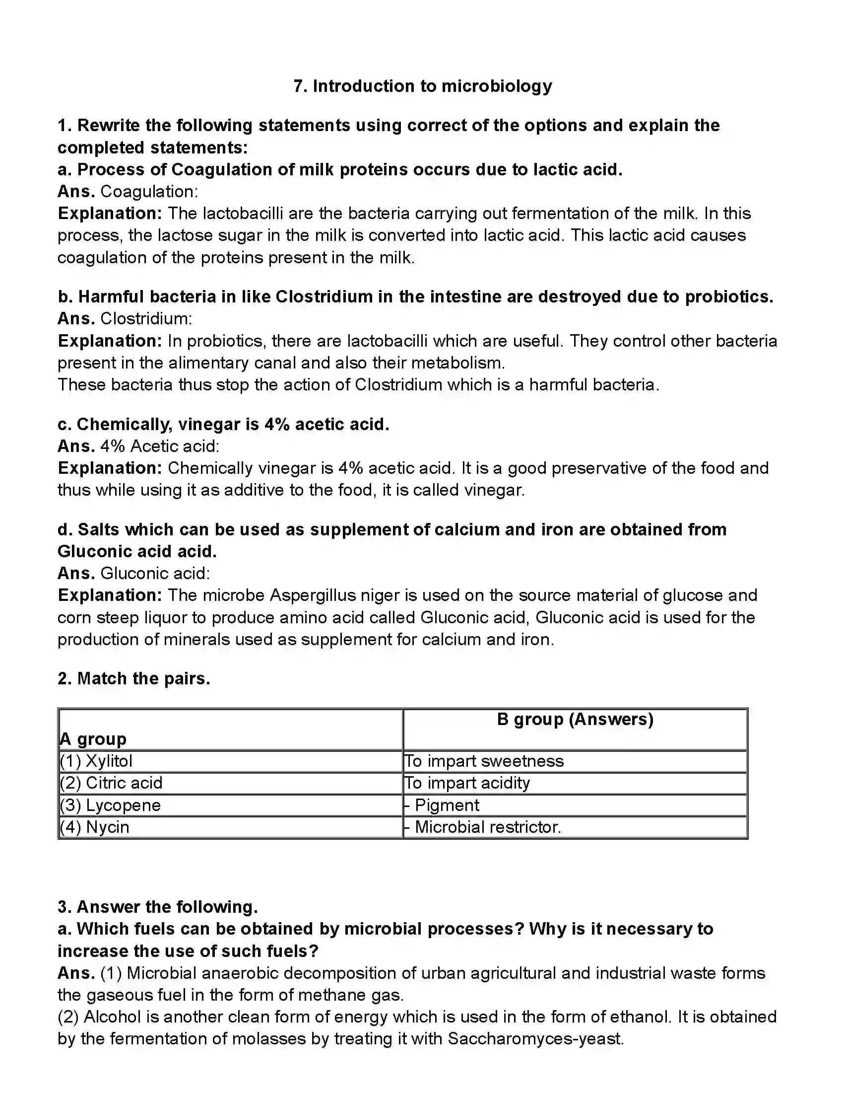 Maharashtra Board Class 10th Science Part - 2 Introduction to Microbiology Revision Note 1