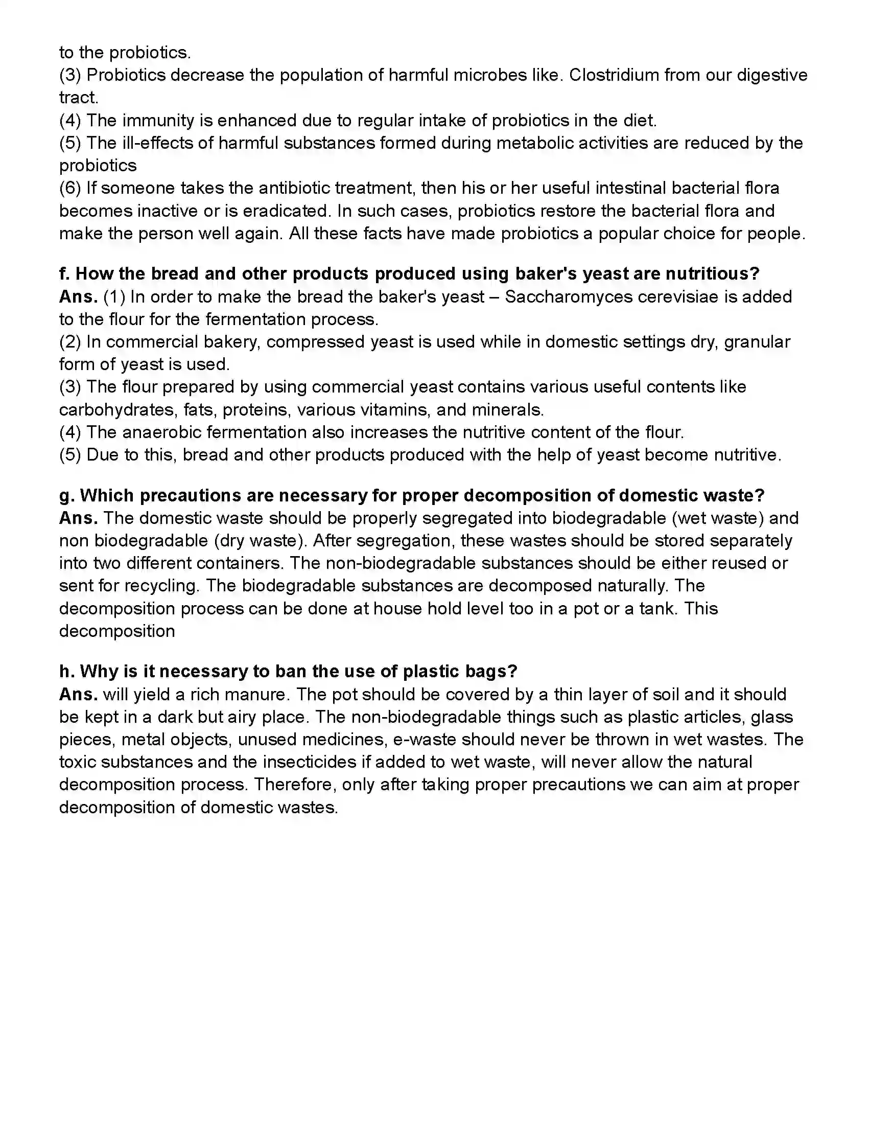 Maharashtra Board Class 10th Science Part - 2 Introduction to Microbiology Revision Note 3
