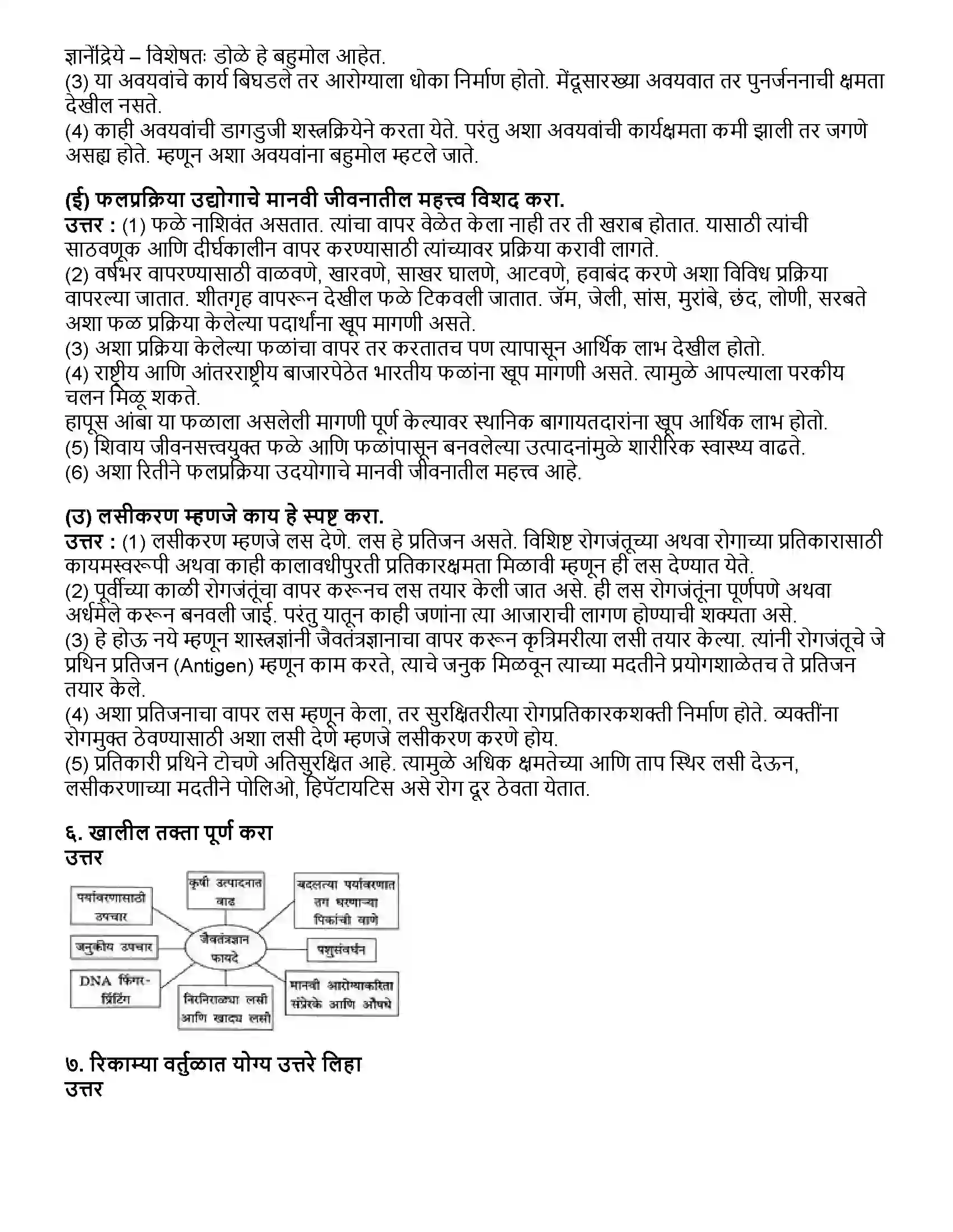 Maharashtra Board Class 10th विज्ञान भाग - २ पेशीविज्ञान व जैवतंत्रज्ञान Revision Note 3