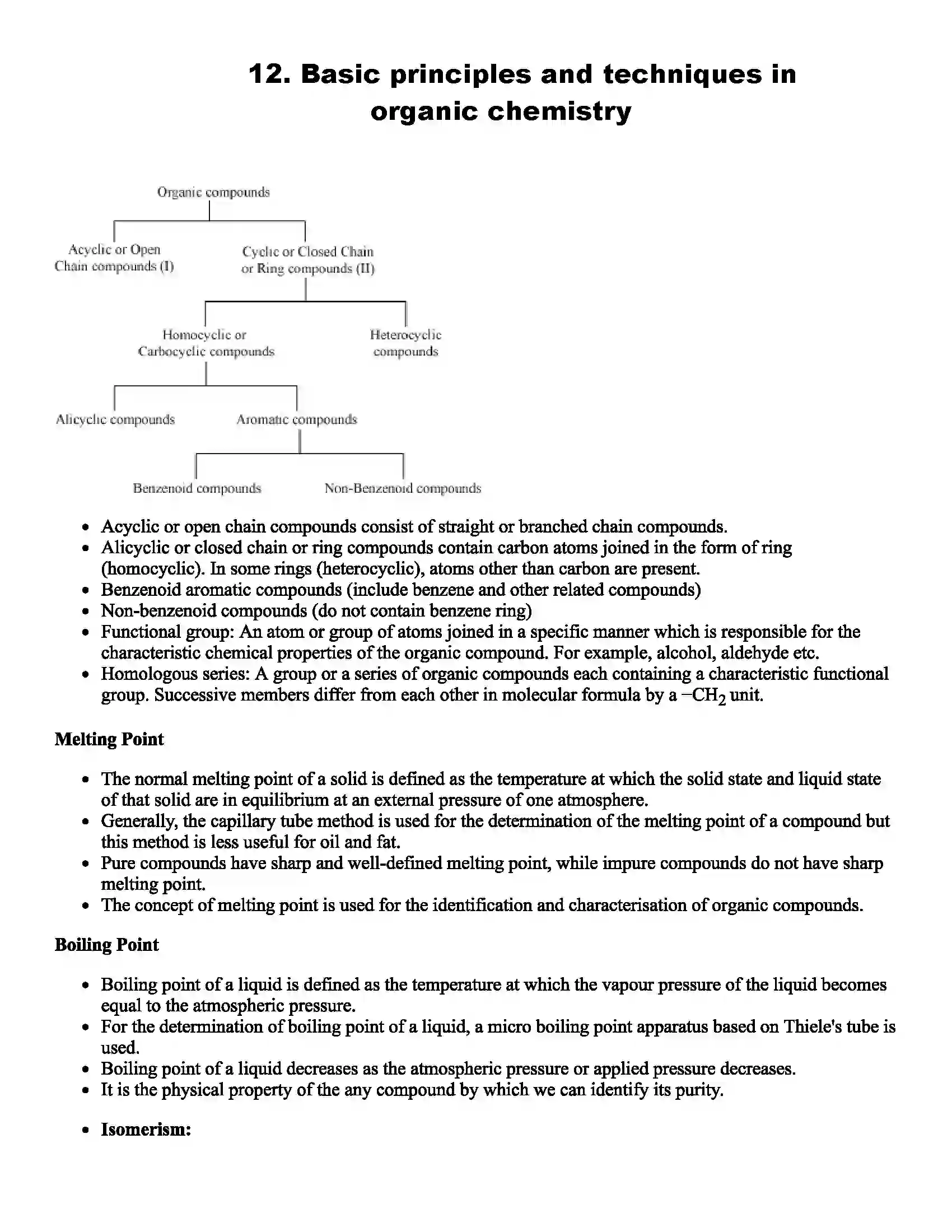 Maharashtra Board Class 11th Chemistry Basic Principles & Techniques in Organic Chemistry Revision Note 1