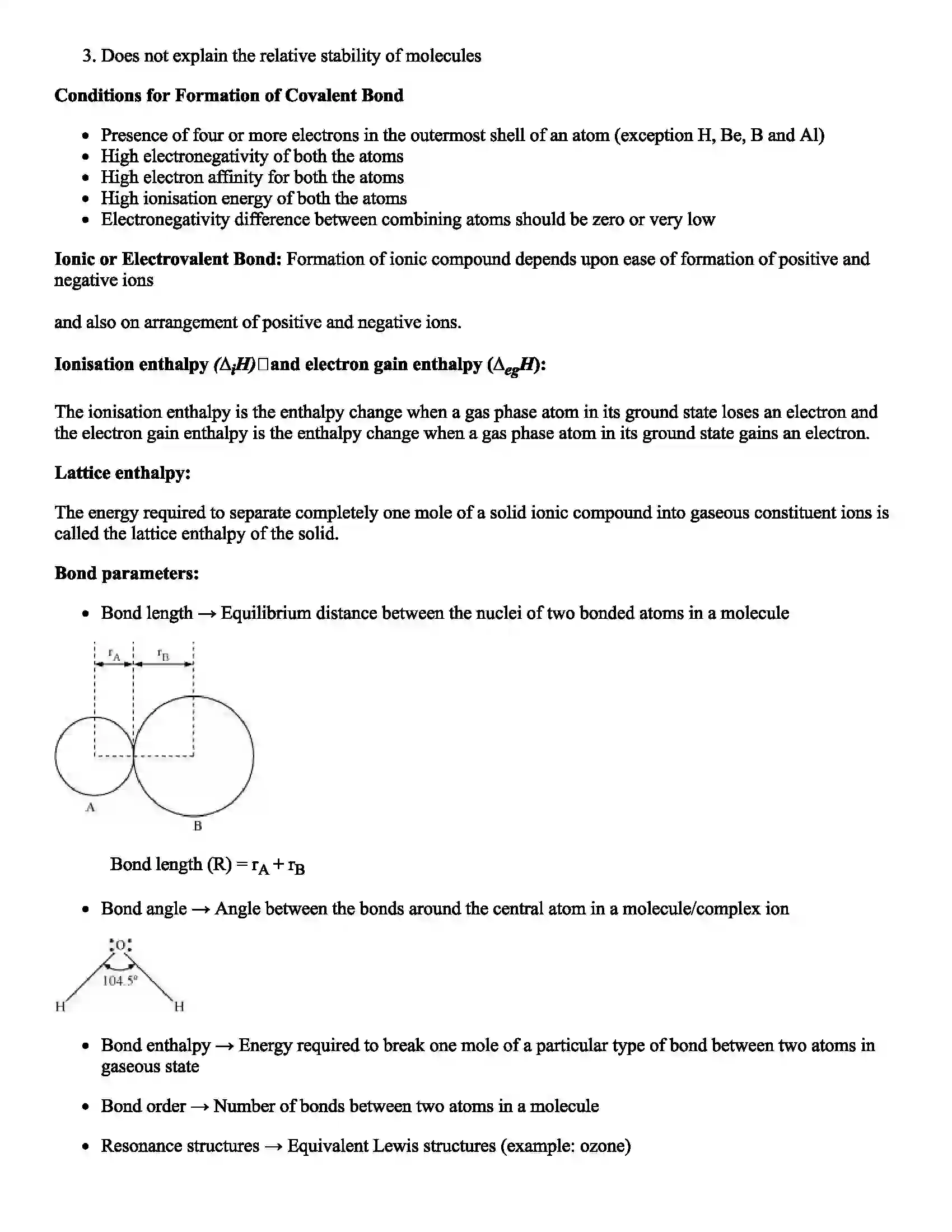 Maharashtra Board Class 11th Chemistry Nature of Chemical Bond Revision Note 3