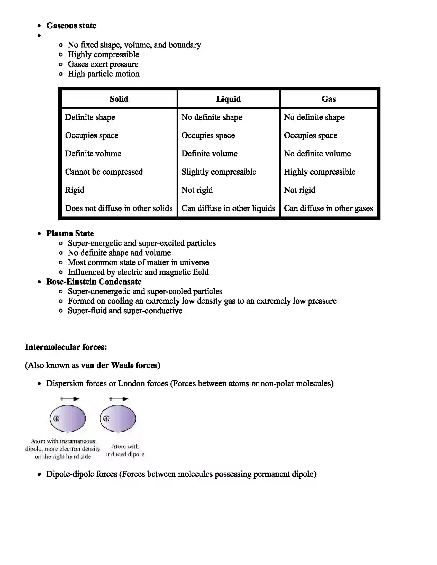 Maharashtra Board Class 11th Chemistry States of Matter Revision Note 2