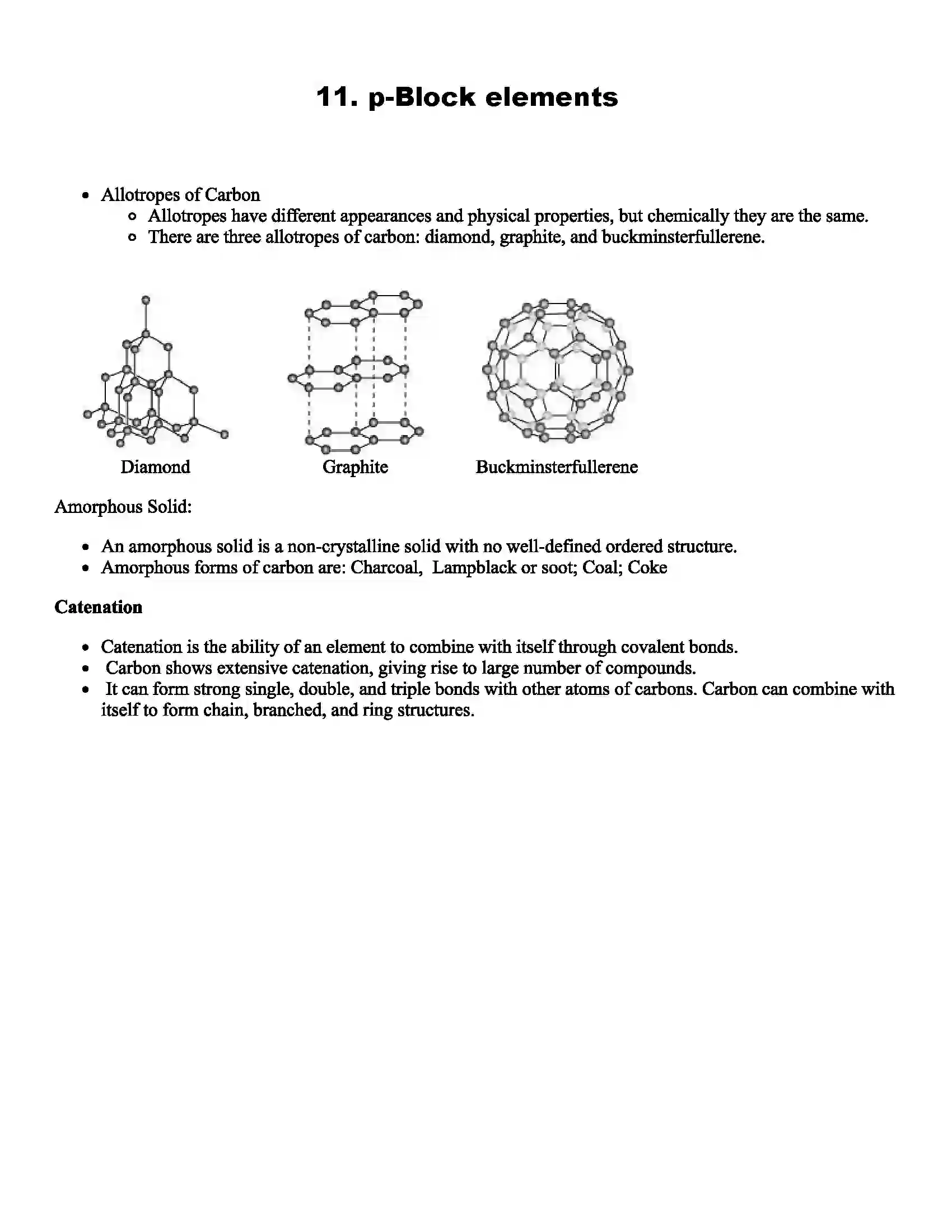 Maharashtra Board Class 11th Chemistry p-Block Elements Revision Note 1