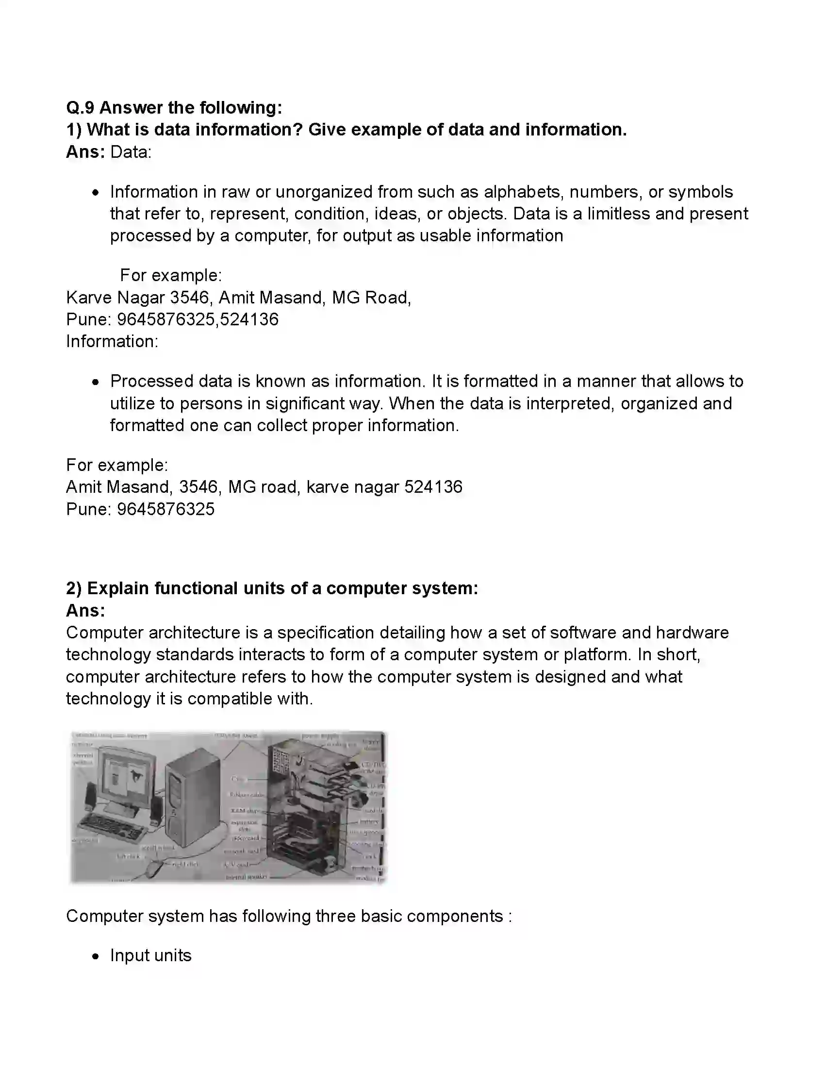 Maharashtra Board Class 11th Information Technology Basics of Information Technology Revision Note 5