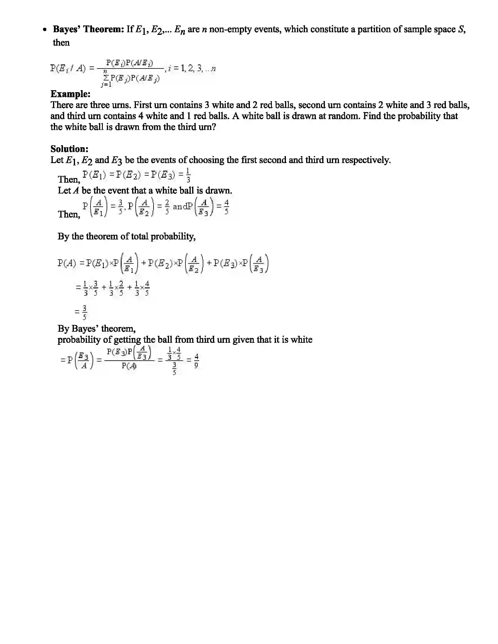 Maharashtra Board Class 11th Mathematics Part - II Probability Revision Note 7